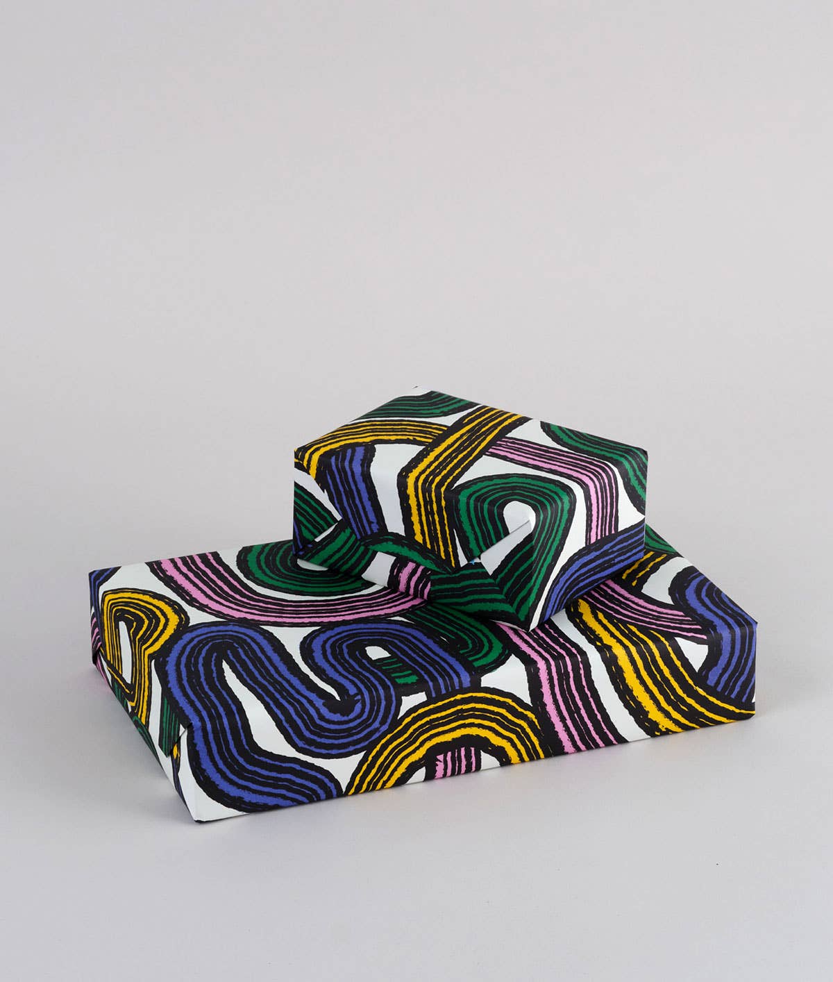 Spirals Gift Wrap Sheet - bubblegum market