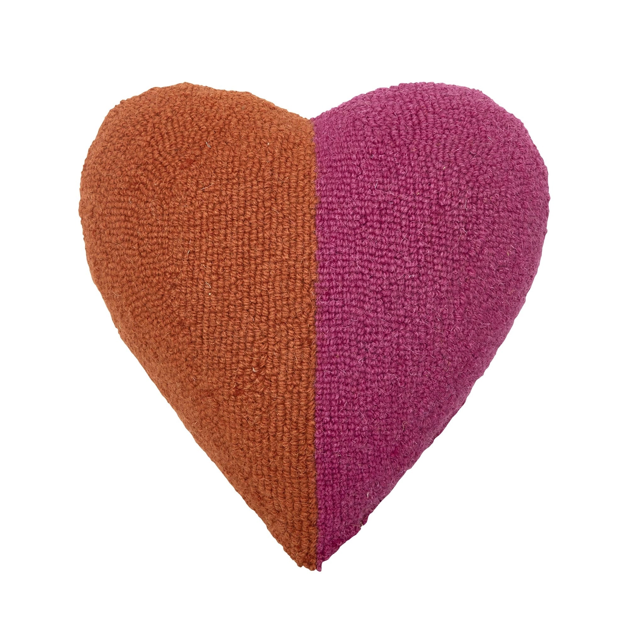 Split Heart Hook Pillow - bubblegum market
