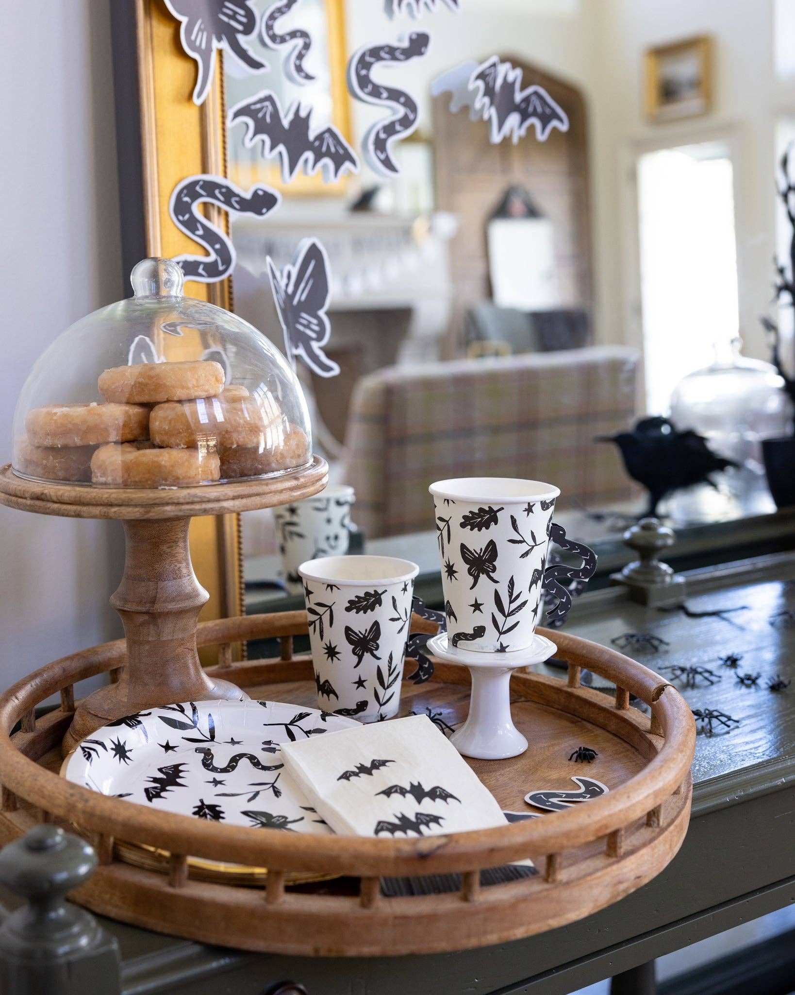 Spooky Icons Snake Handle Party Cups - bubblegum market