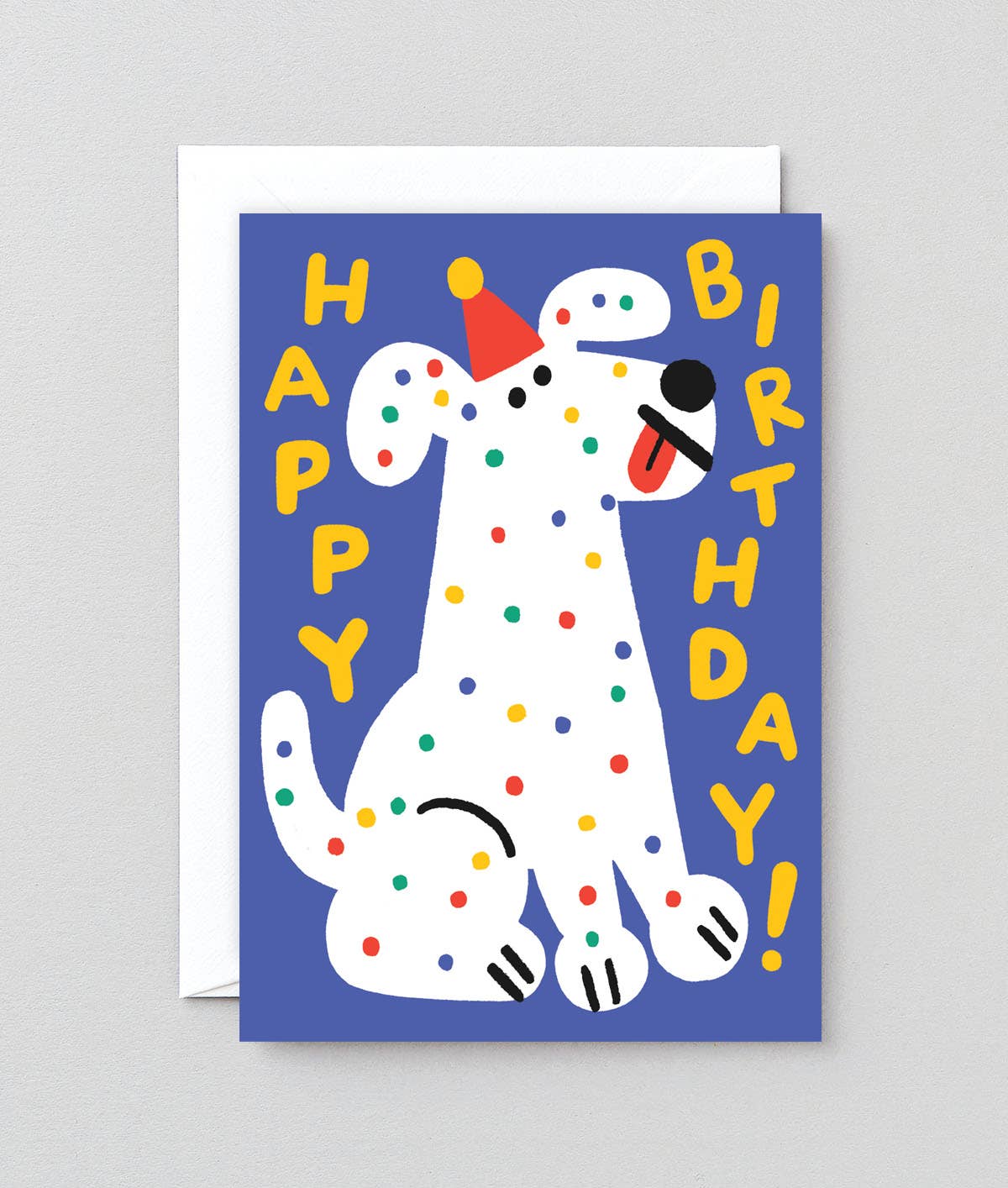 Spotty Dog Birthday Greeting Card - bubblegum market