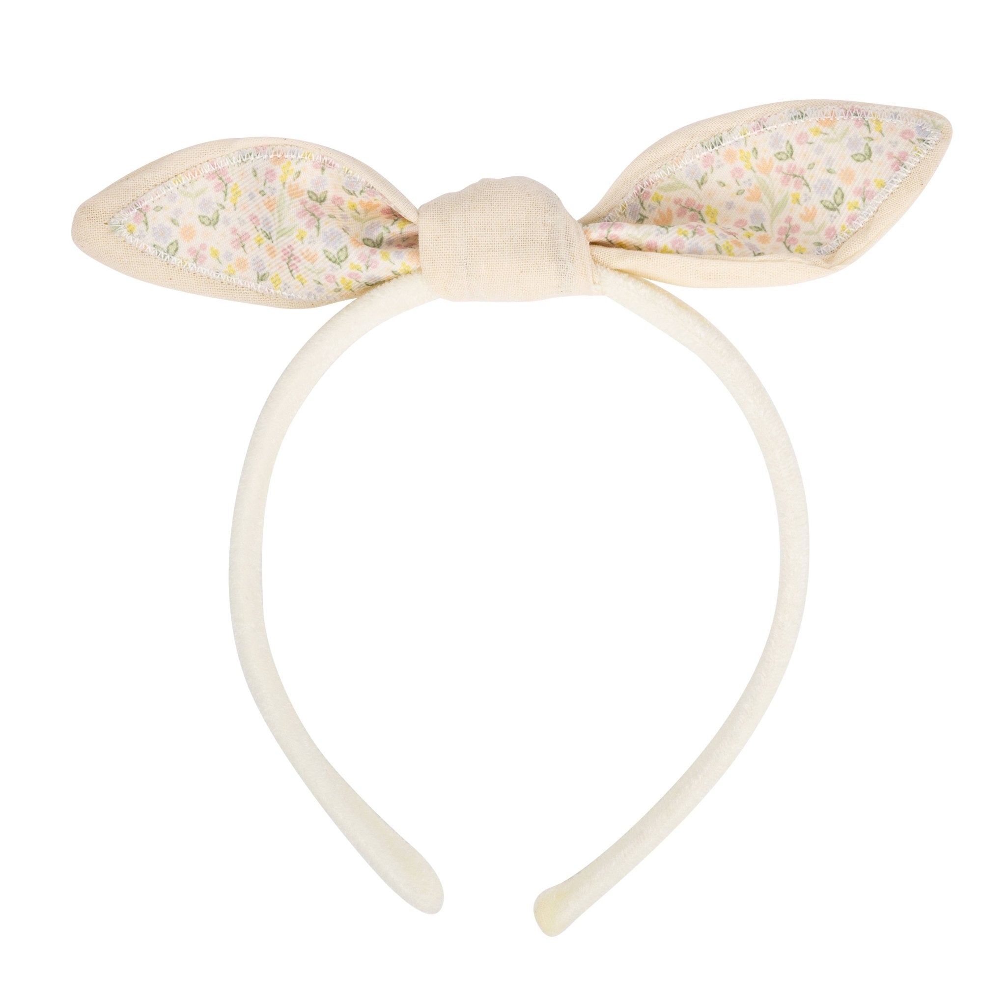 Spring Floral Bunny Ear Headband - bubblegum market