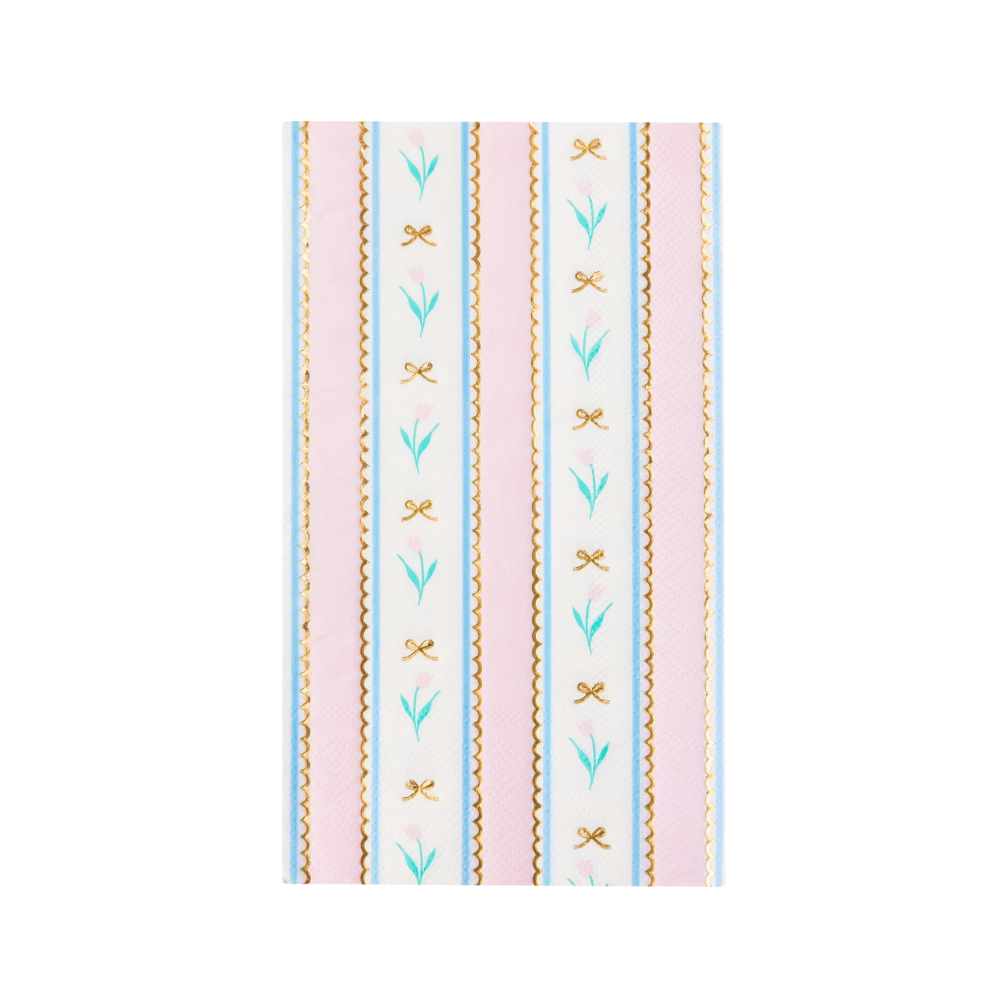 Spring Tulip Guest Towel Napkins - bubblegum market