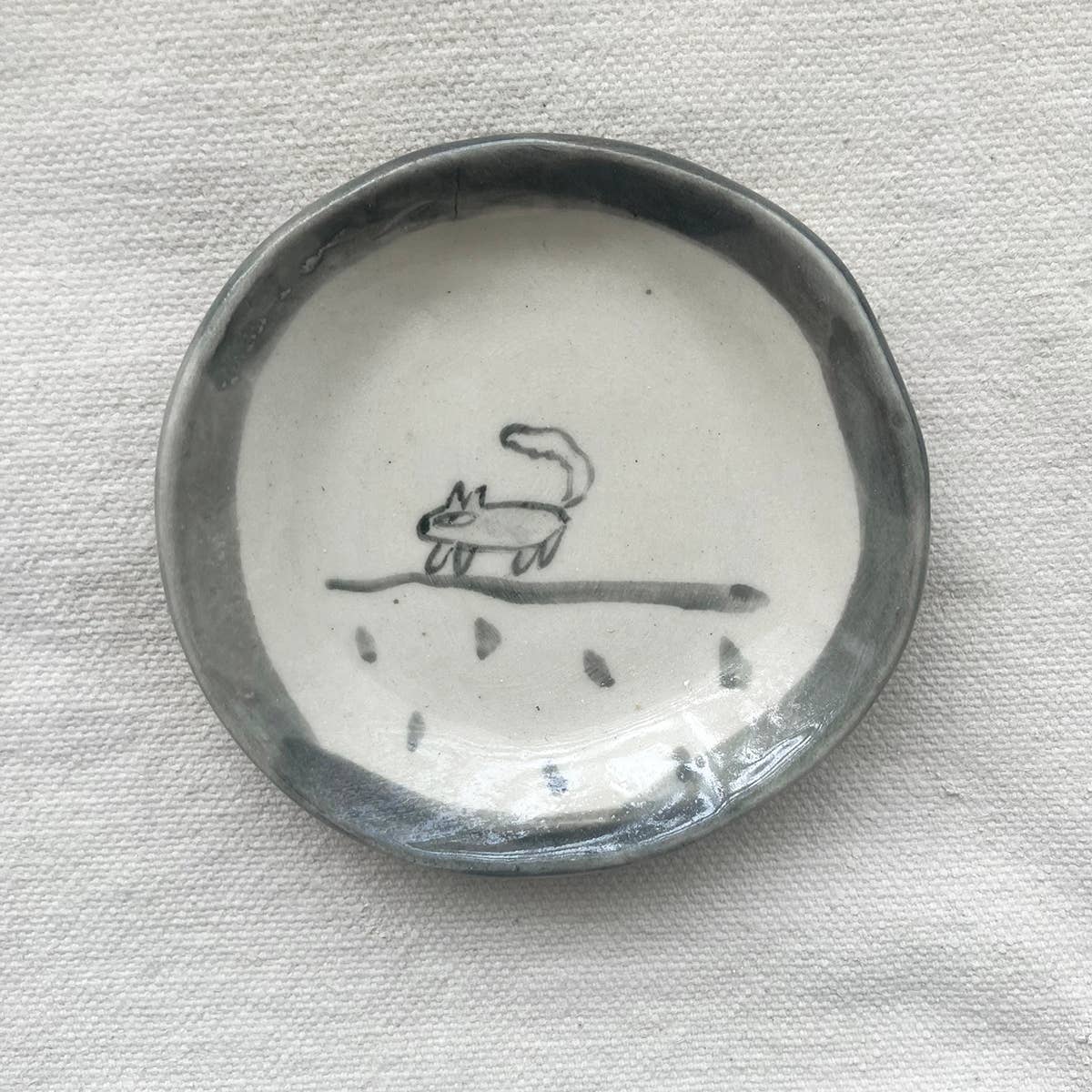 Squirrel Trinket Dish 2.5" - bubblegum market