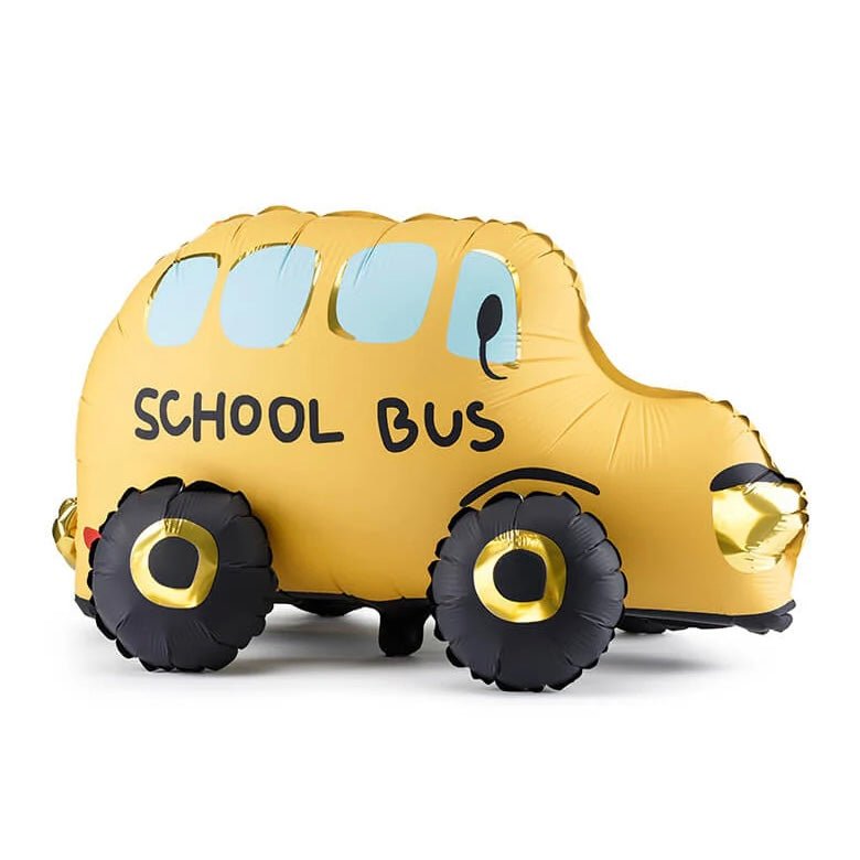 Standing School Bus Foil Balloon 26" - bubblegum market