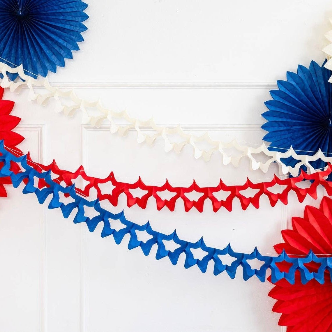 Star Tissue Paper Garlands (Set of 3) - bubblegum market