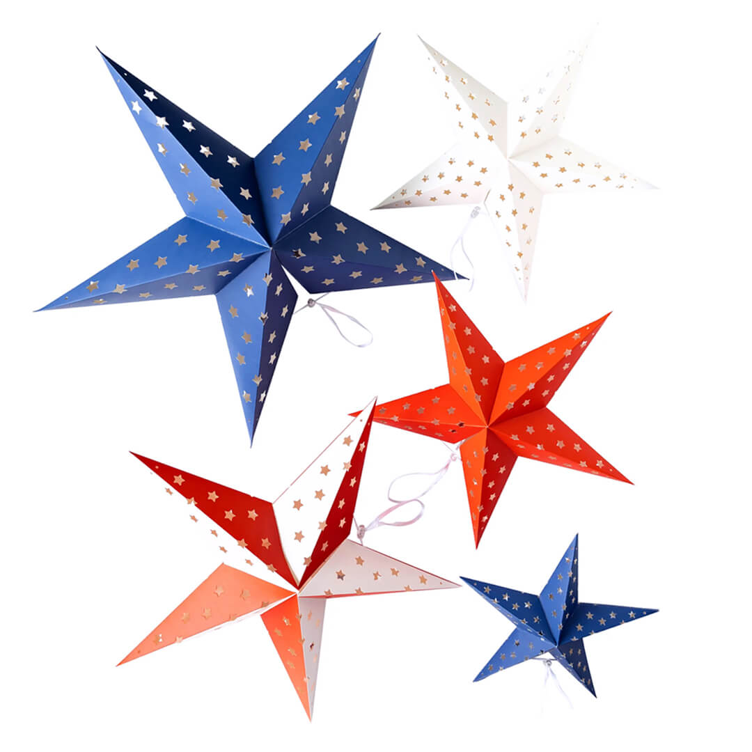 Stars & Stripes Decorative Hanging Stars - bubblegum market