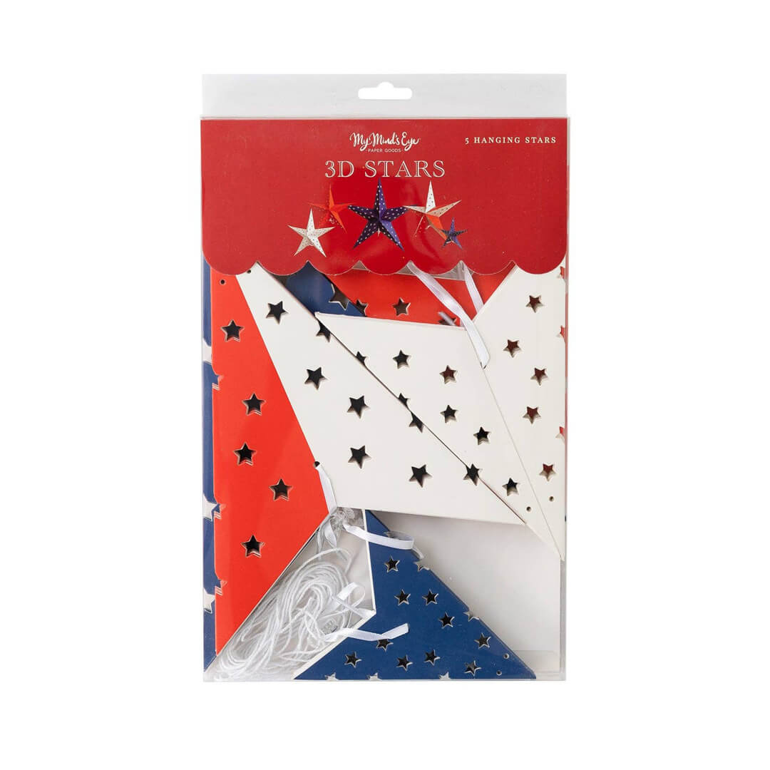 Stars & Stripes Decorative Hanging Stars - bubblegum market