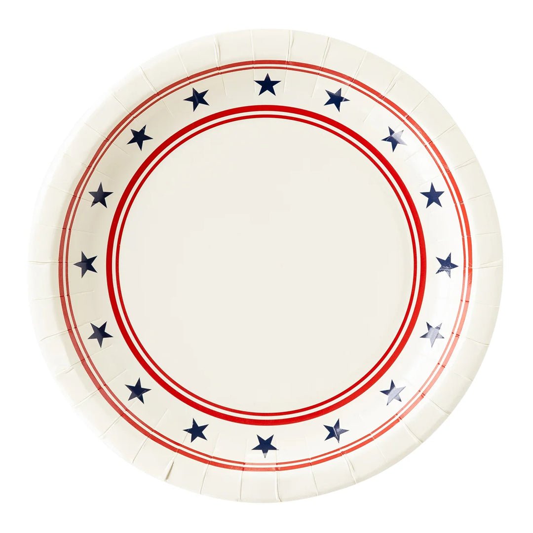 Stars & Stripes Paper Plates 9" - bubblegum market