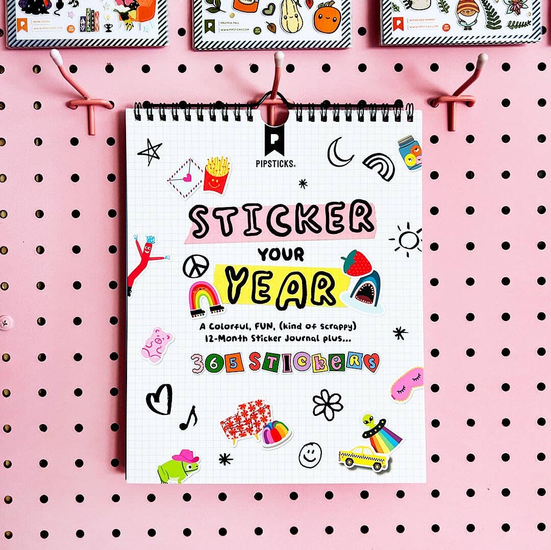 Sticker Your Year Wall Calendar - bubblegum market