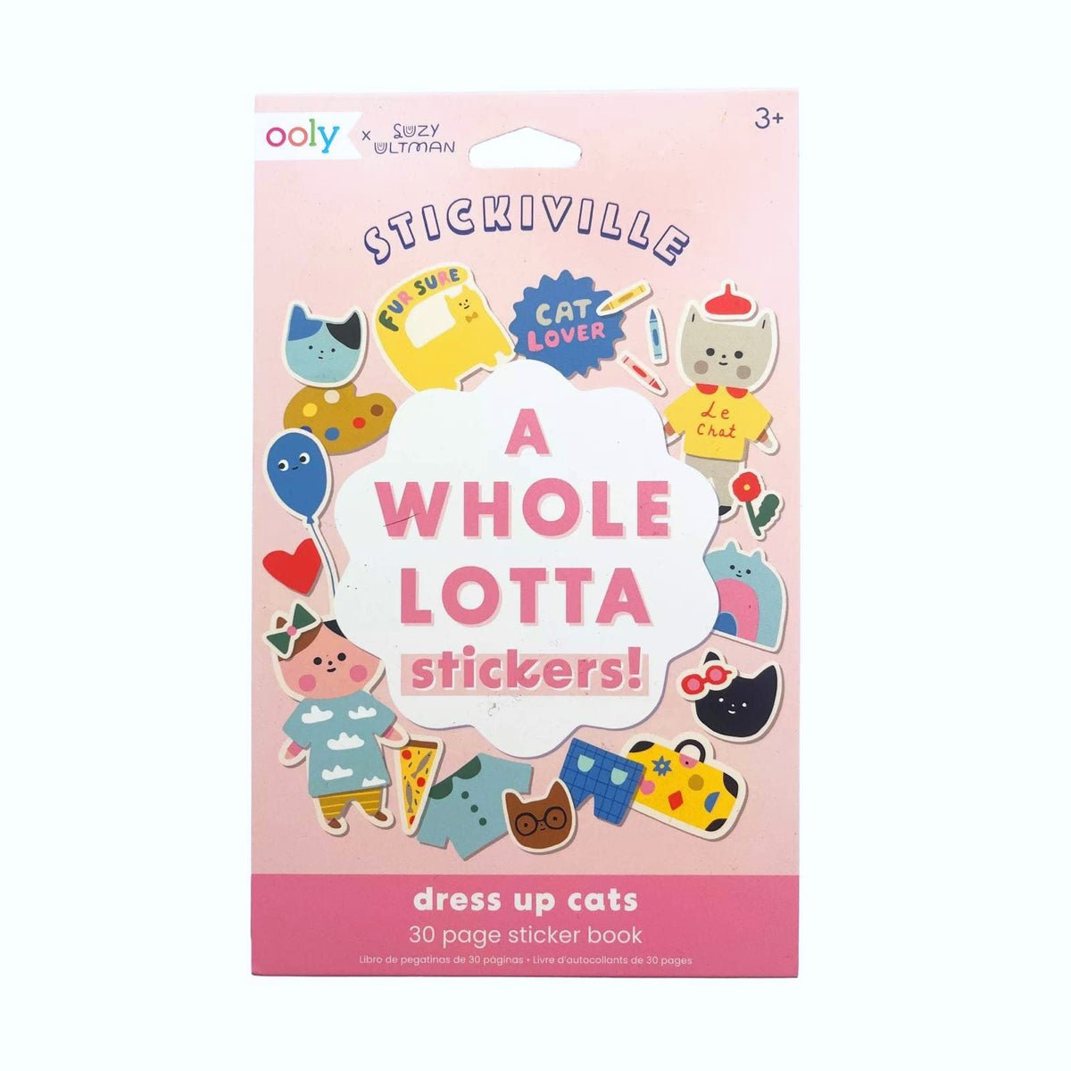 Stickiville Stickers X Suzy Ultman: Dress Up Cats - bubblegum market