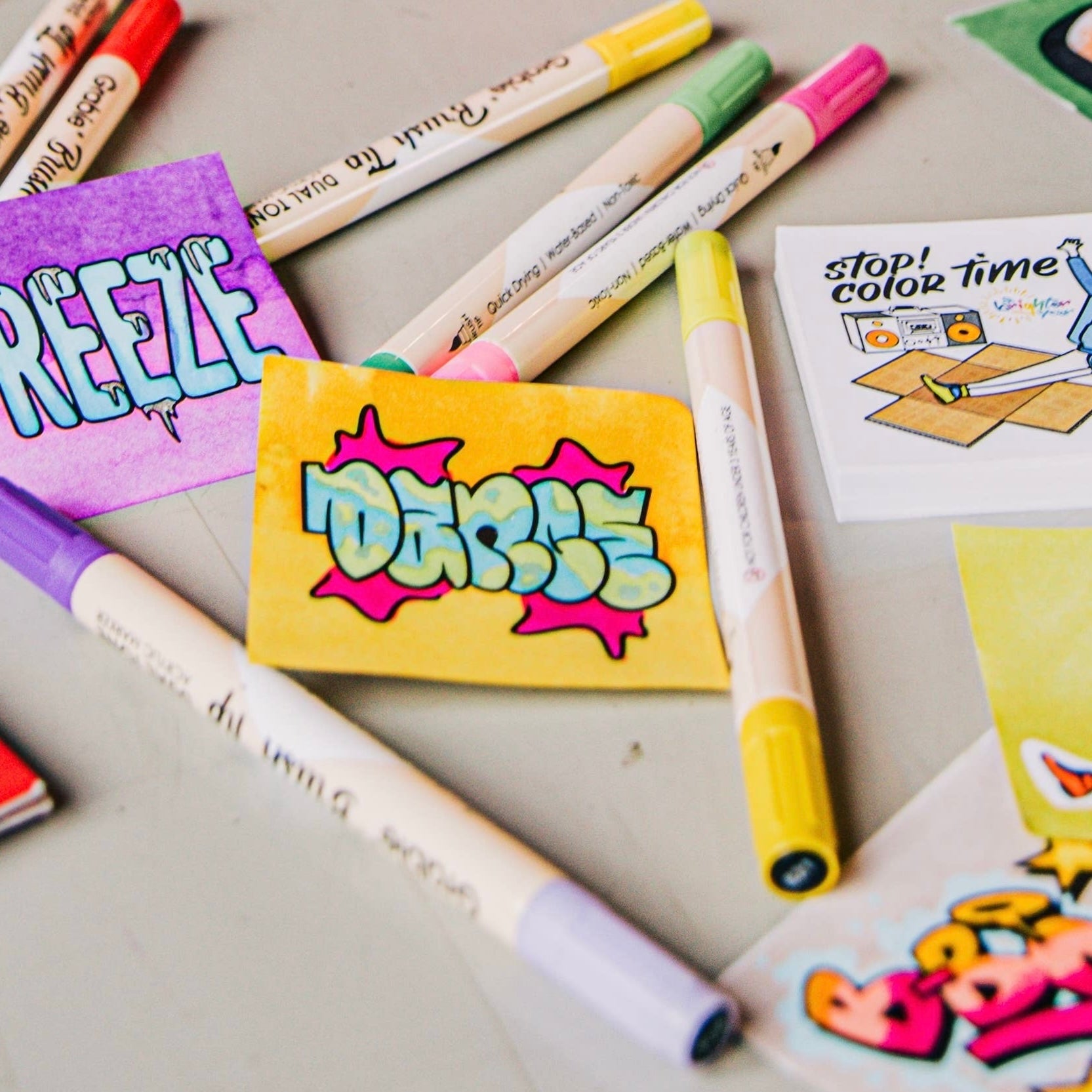 Stop! Color Time Mini Coloring Book - bubblegum market