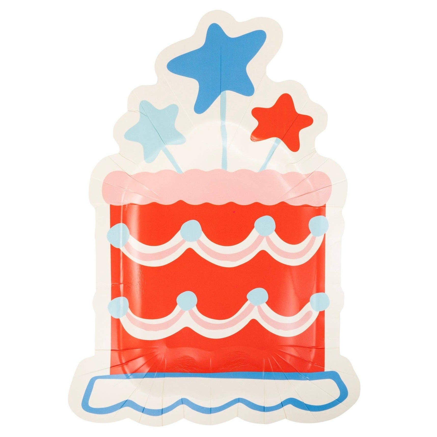 Summer Celebrations Cake - Shaped Paper Plates 11" - bubblegum market