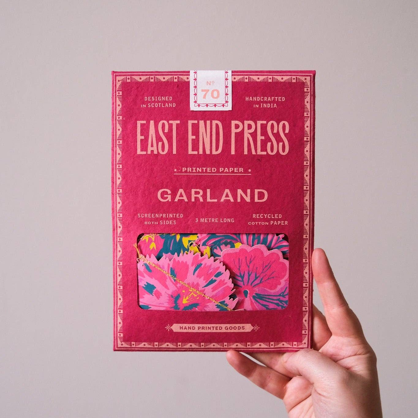 Summer Garden Sewn Garland - bubblegum market