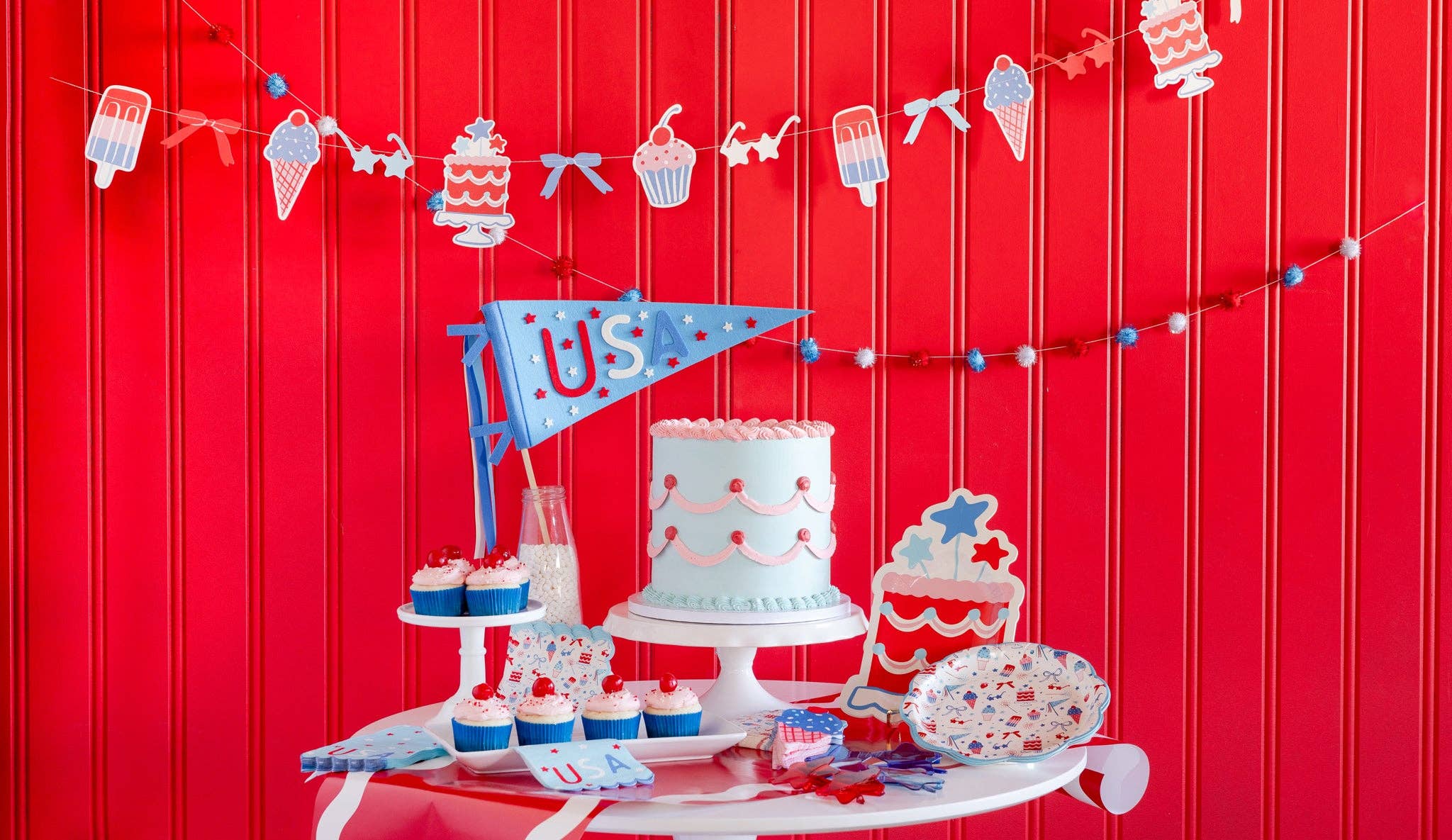Summer Treats Paper Plates 9" - bubblegum market