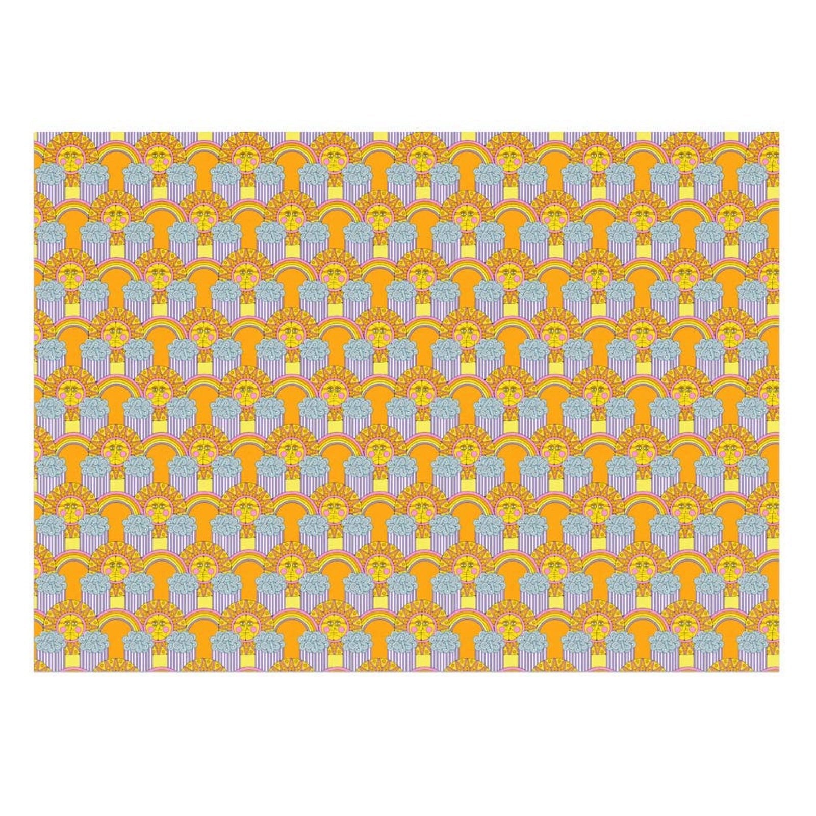 Sun and Rainbows Wrapping Paper Sheets (Roll of 3) - bubblegum market