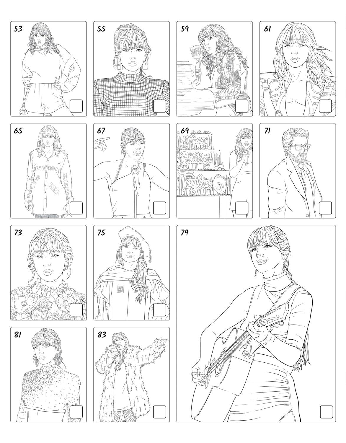SUPER FAN - tastic Taylor Swift Coloring & Activity Book - bubblegum market