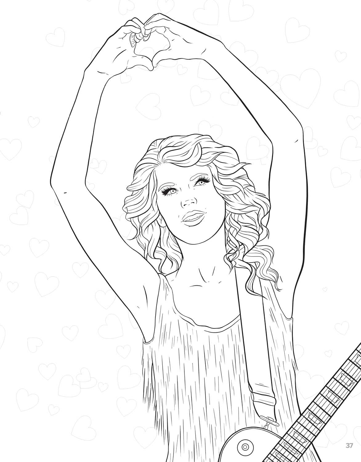 SUPER FAN - tastic Taylor Swift Coloring & Activity Book - bubblegum market