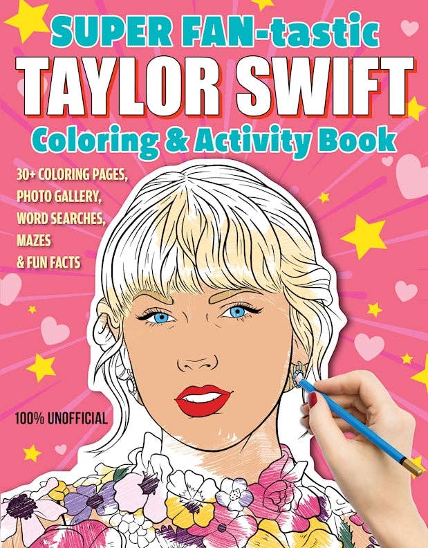 SUPER FAN - tastic Taylor Swift Coloring & Activity Book - bubblegum market