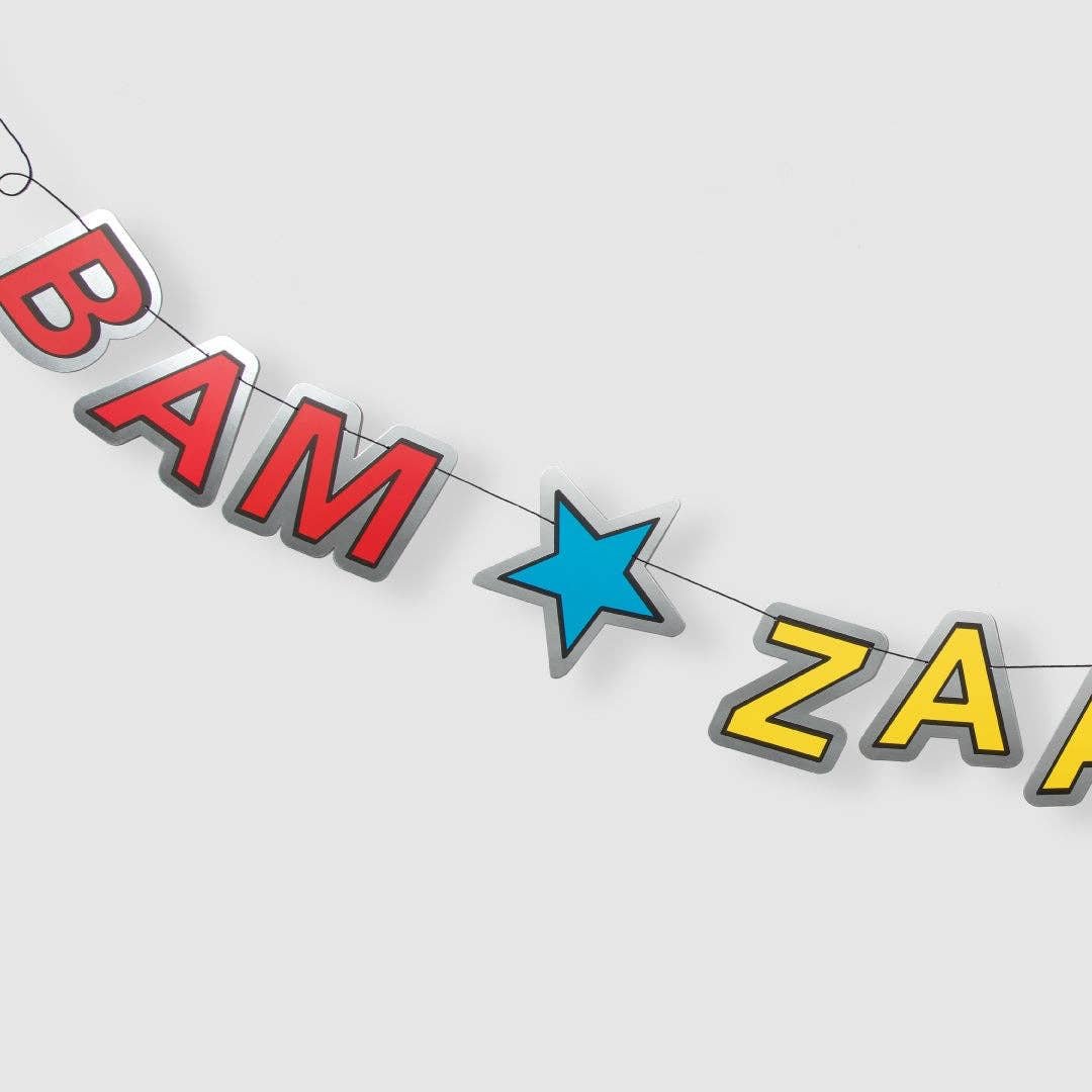 Superhero Party Banner - bubblegum market
