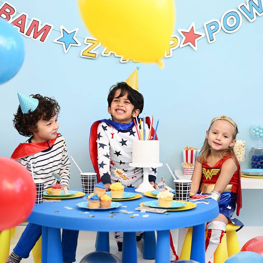 Superhero Party Banner - bubblegum market