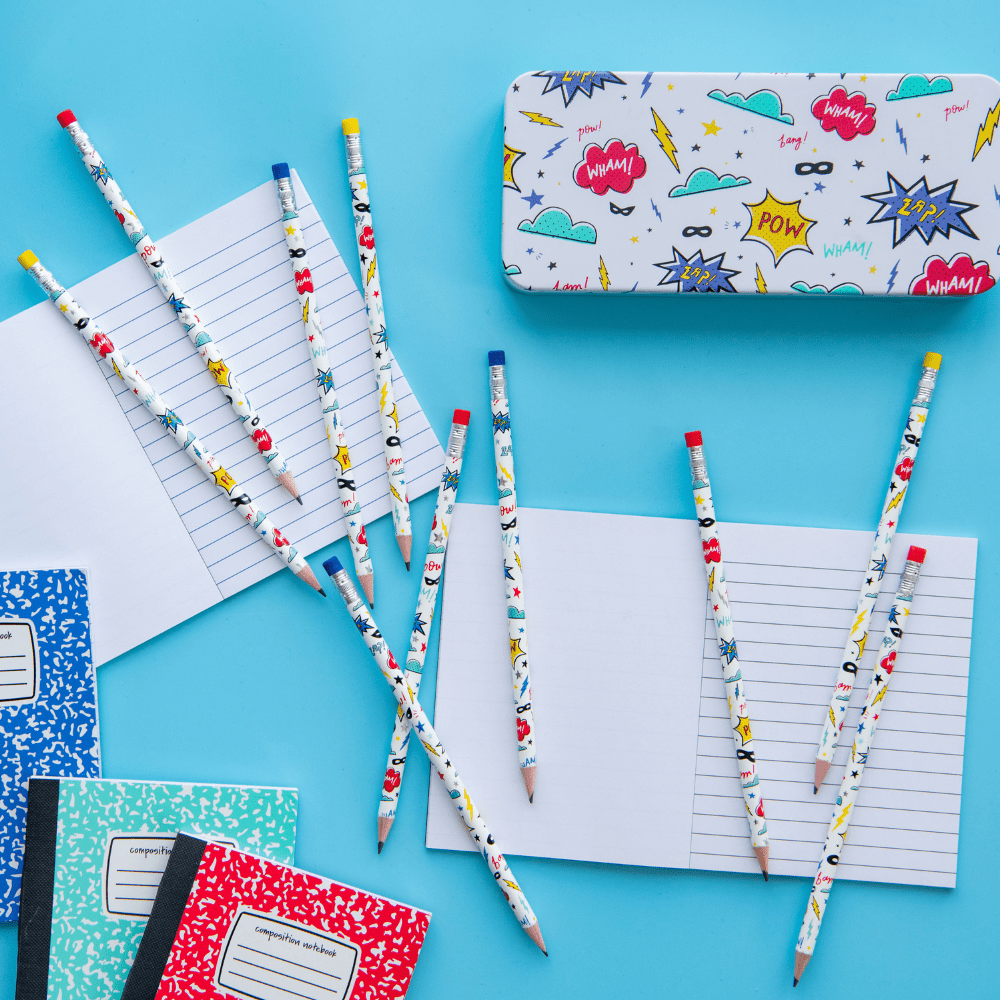 Superhero Pencil Set (10pc) - bubblegum market