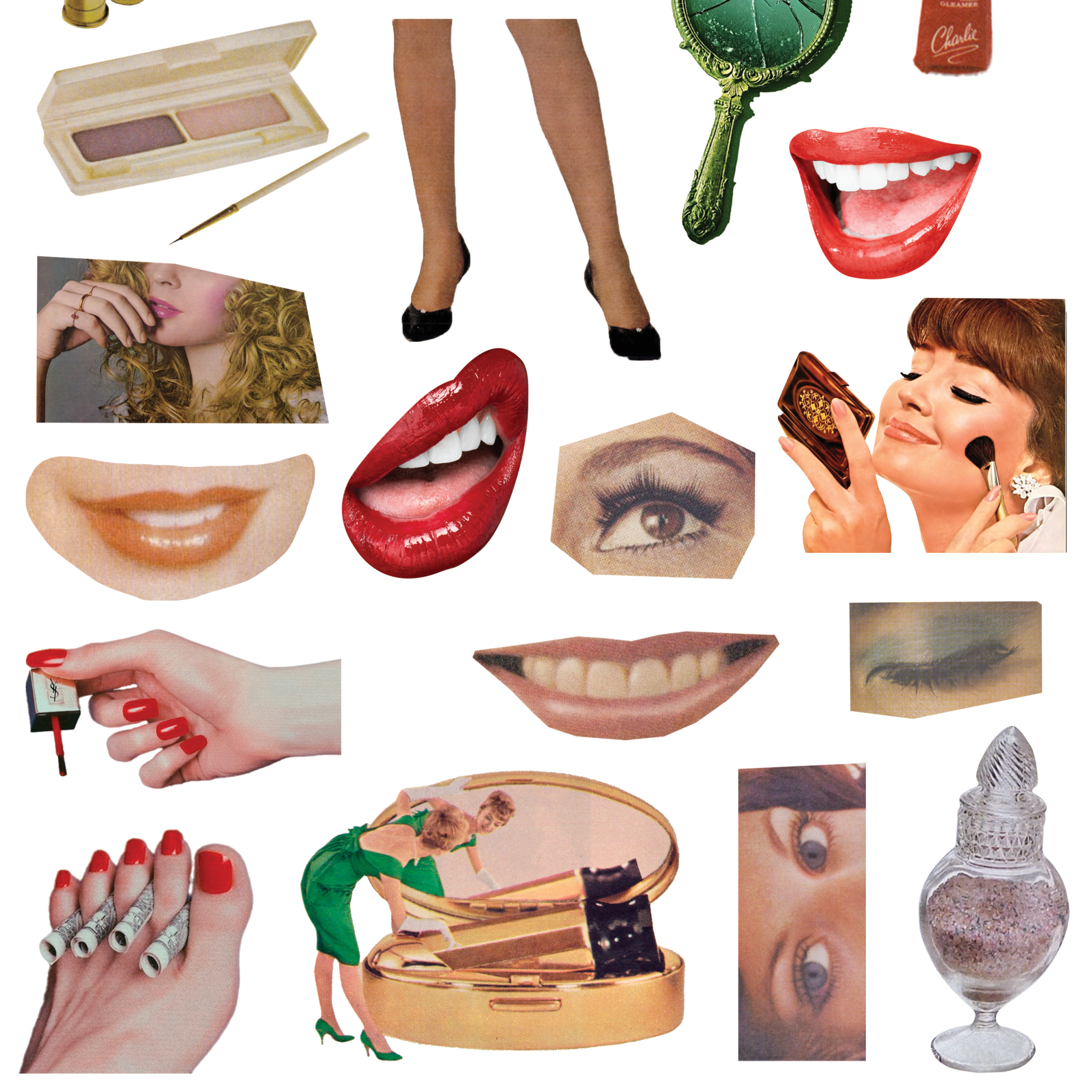 Sweet Nostalgia Collage Kit - bubblegum market