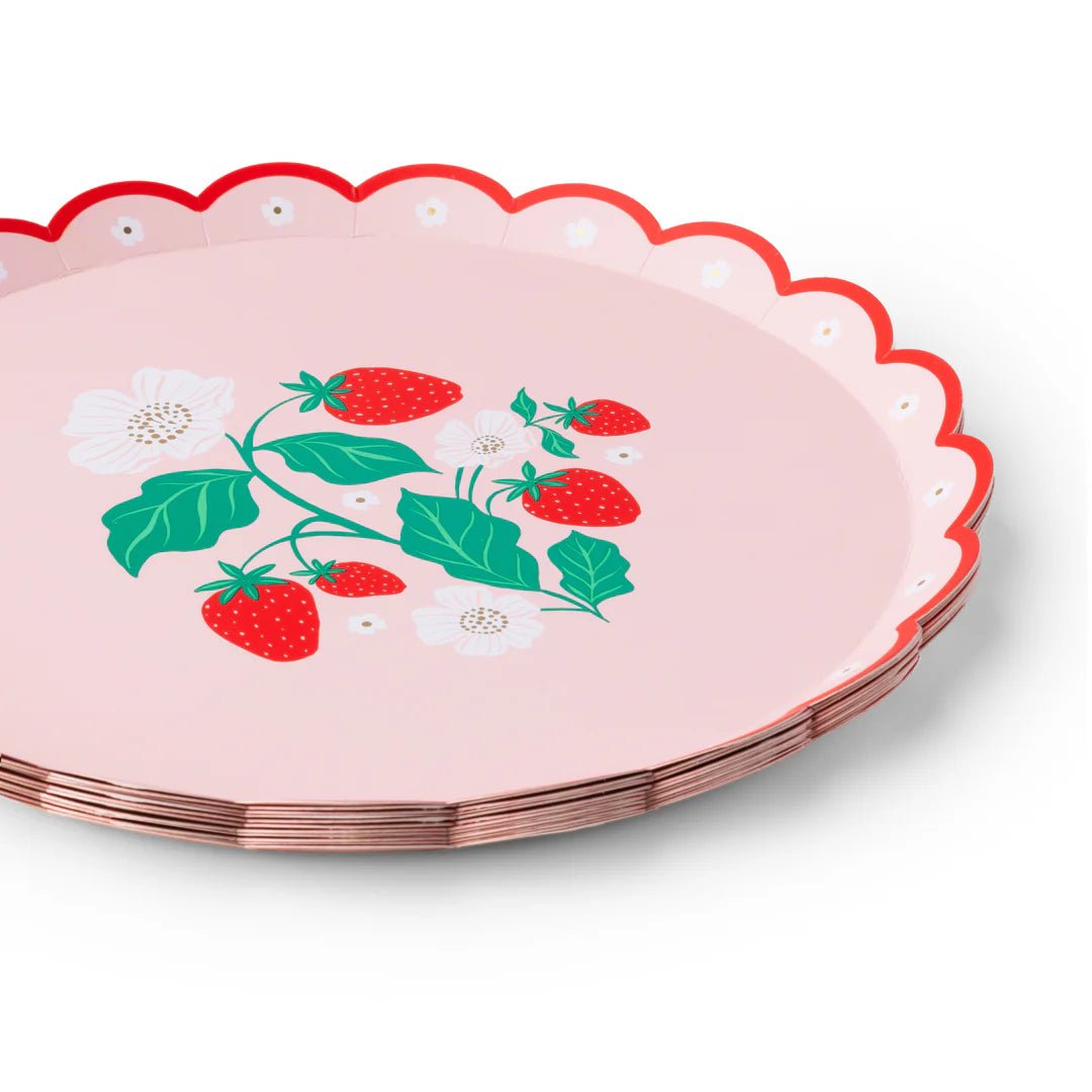 Sweet Strawberry Small Plates 8.5" - bubblegum market