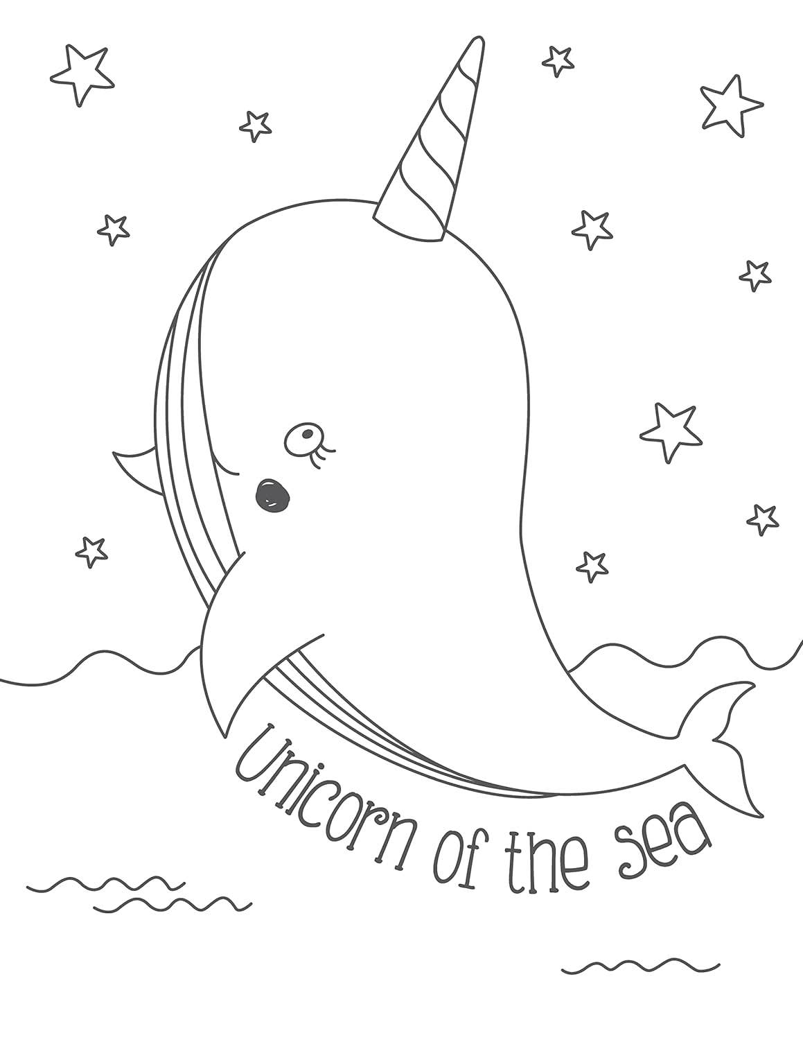 Sweet Unicorns Coloring Book - bubblegum market