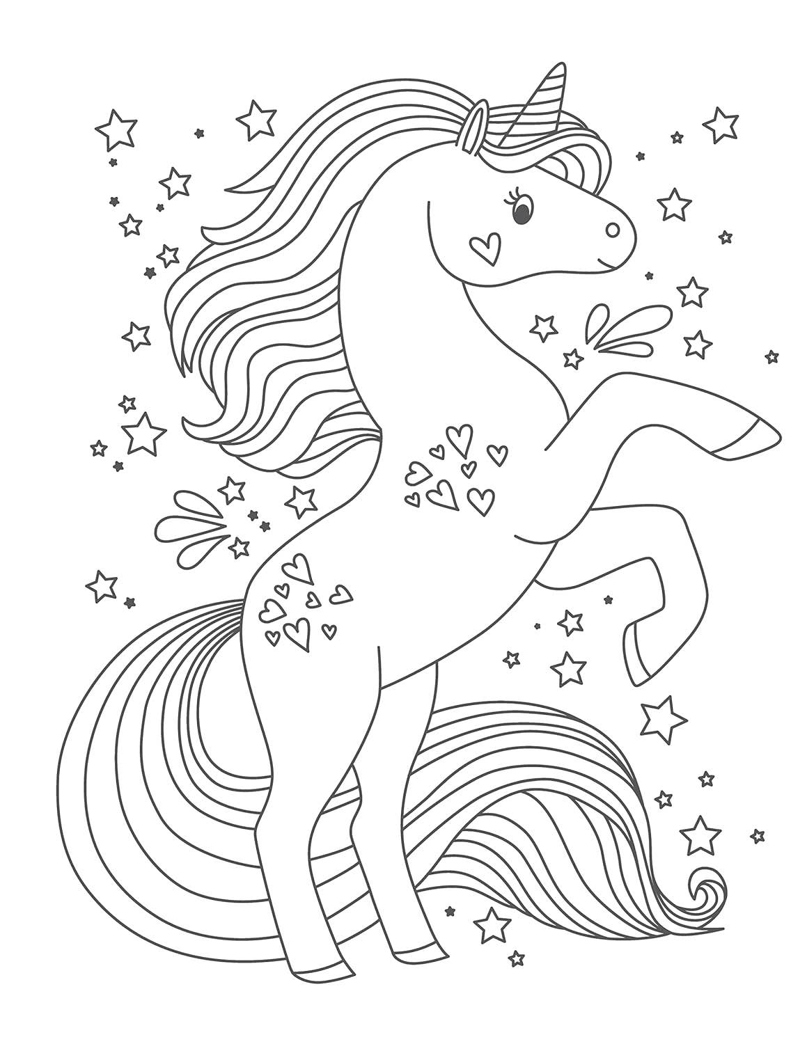Sweet Unicorns Coloring Book - bubblegum market
