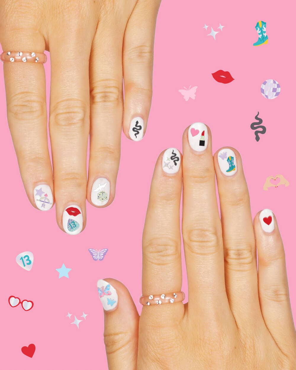 Swiftie Party Nail Stickers - bubblegum market