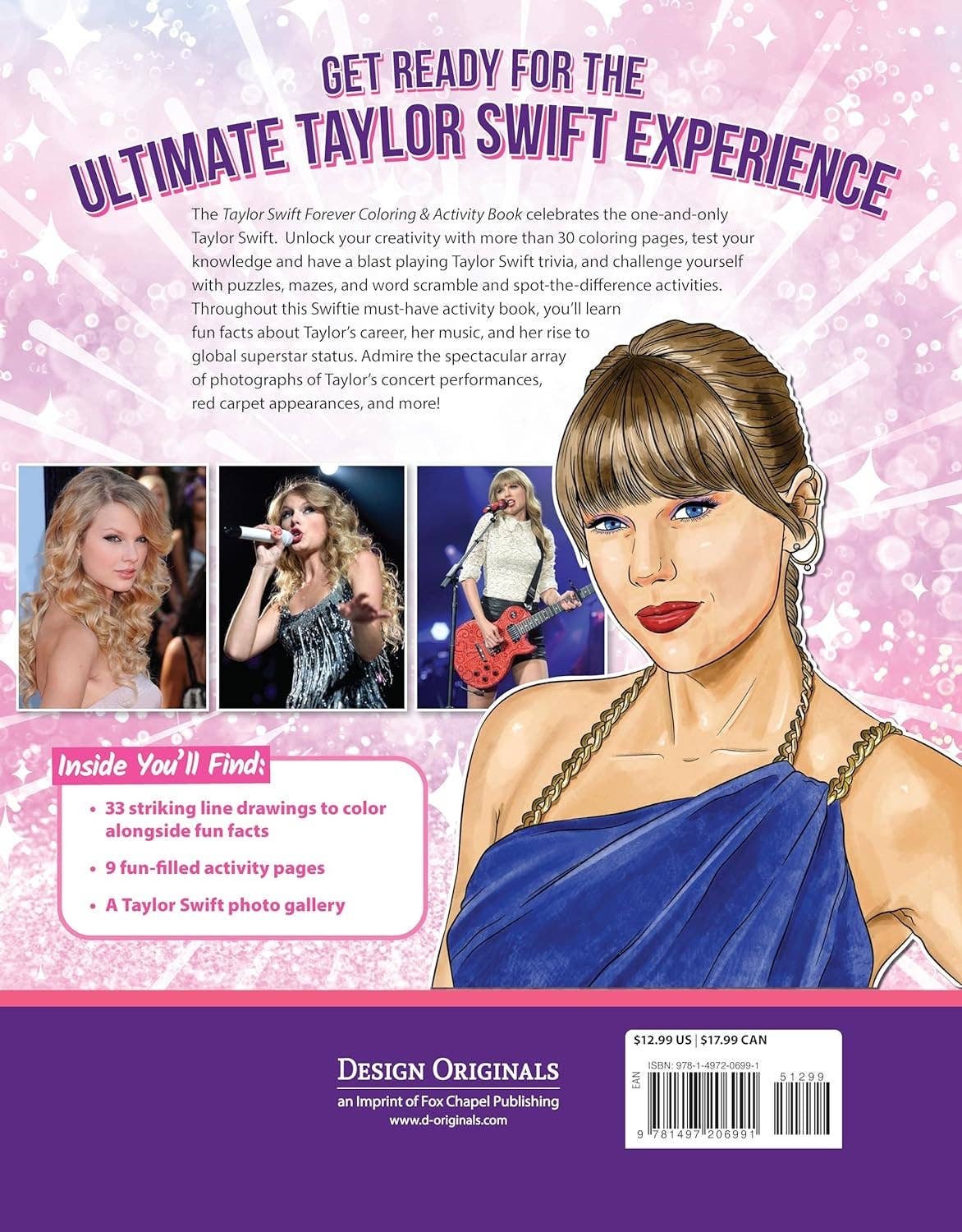 Taylor Swift Forever Coloring & Activity Book - bubblegum market