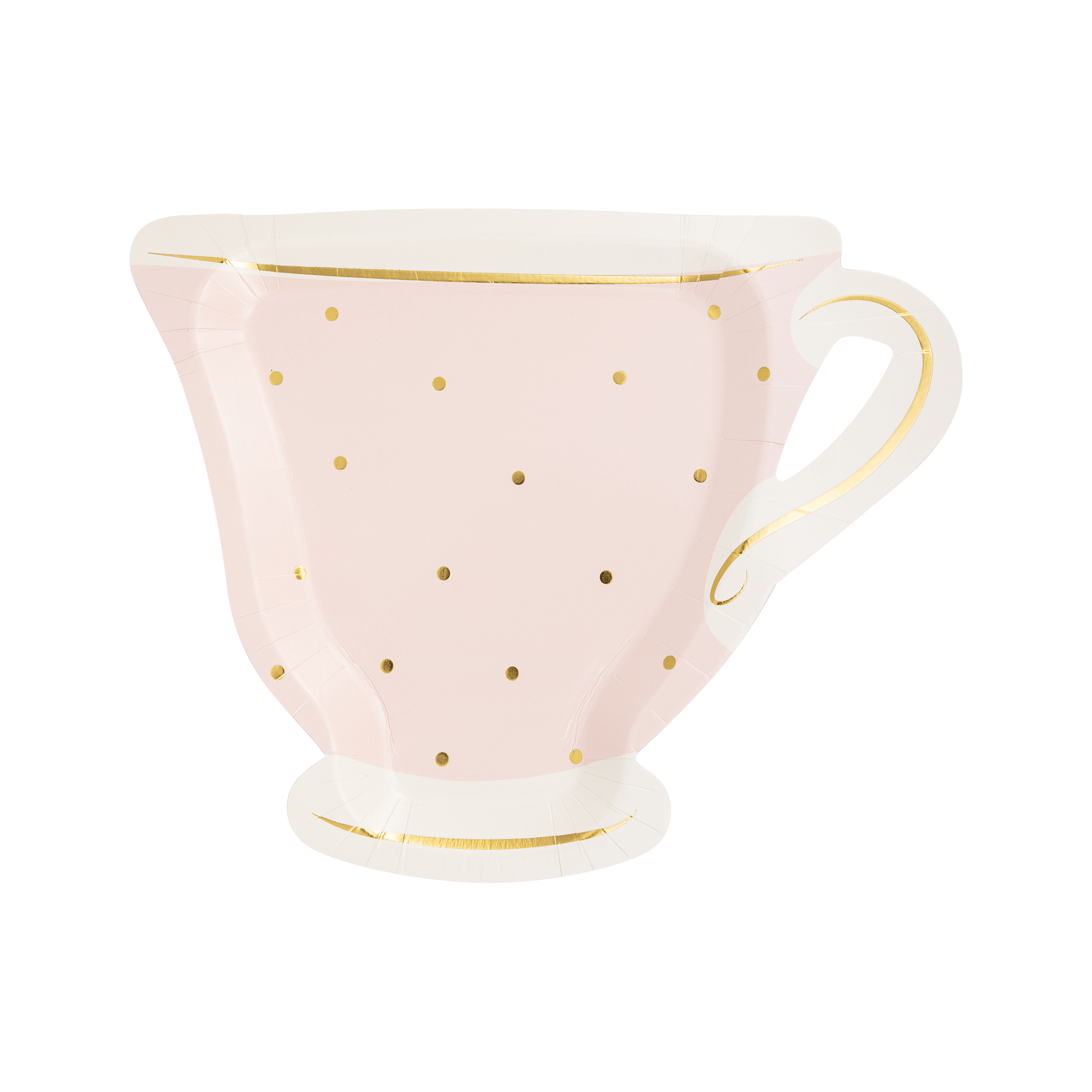 Tea Cup - Shaped Paper Party Plates 10" - bubblegum market