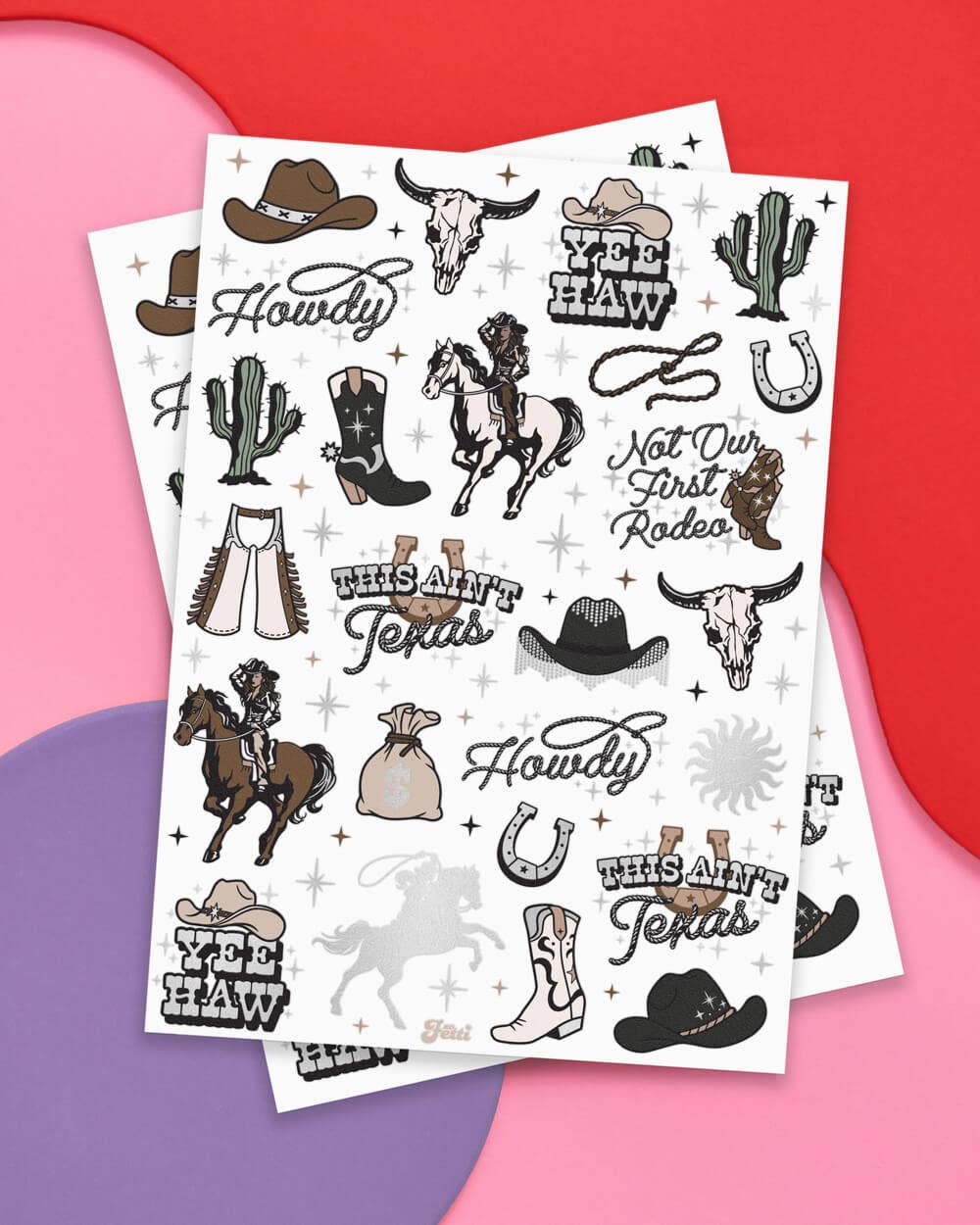 Texas Hold 'Em Temporary Tattoos - bubblegum market