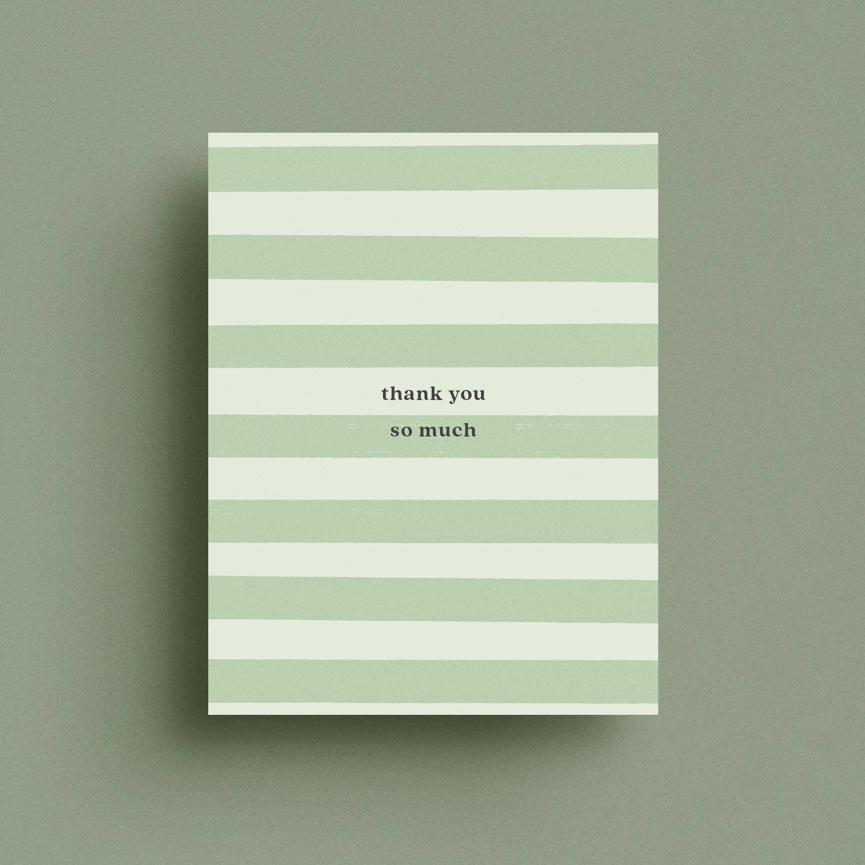 Thank You So Much Greeting Card - bubblegum market