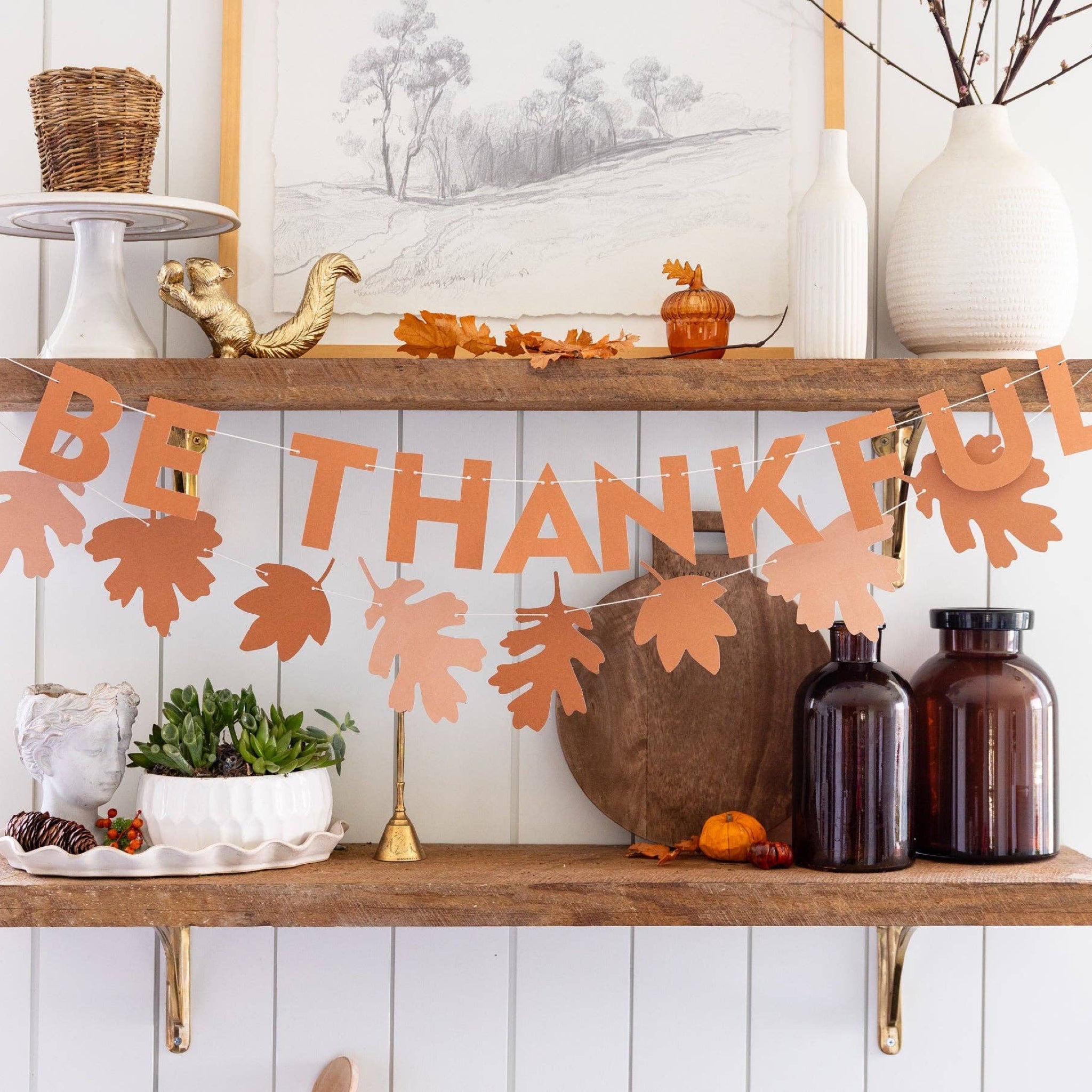 THANKFUL Paper Banner Set - bubblegum market
