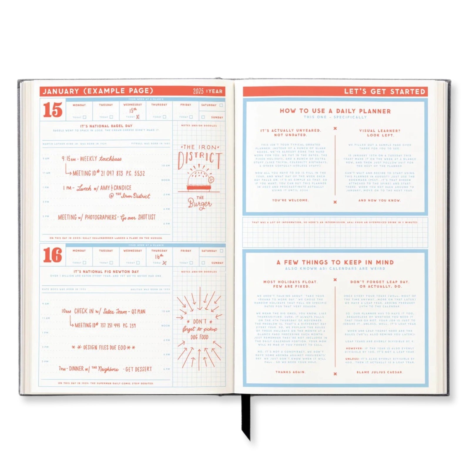 The Perpetually Late Show Undated Planner - bubblegum market