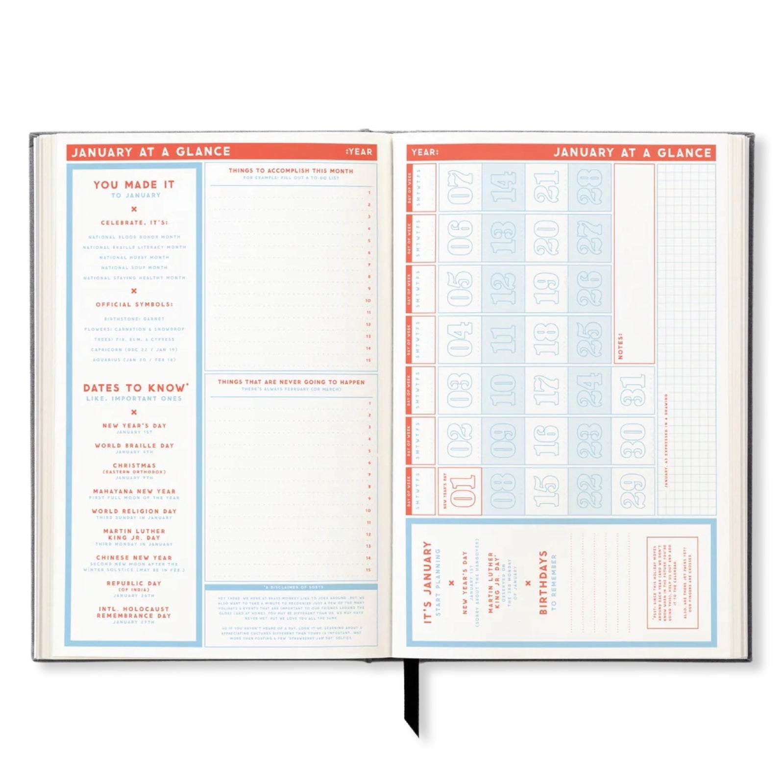 The Perpetually Late Show Undated Planner - bubblegum market