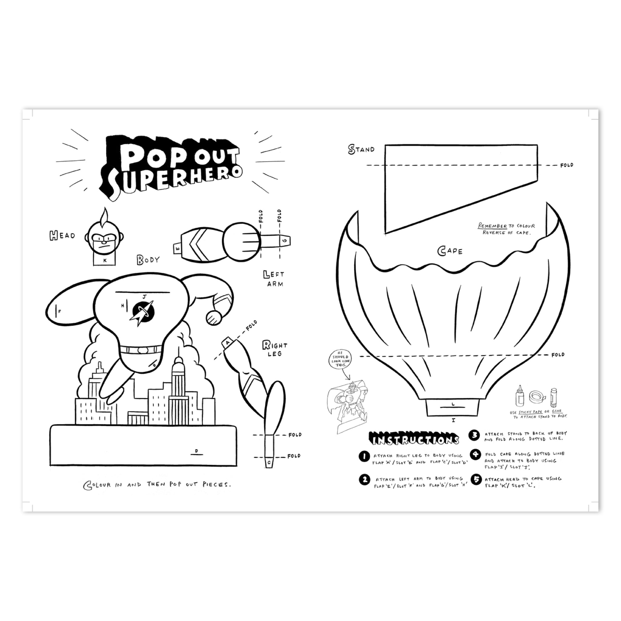 The Super Book for Super Heroes - bubblegum market