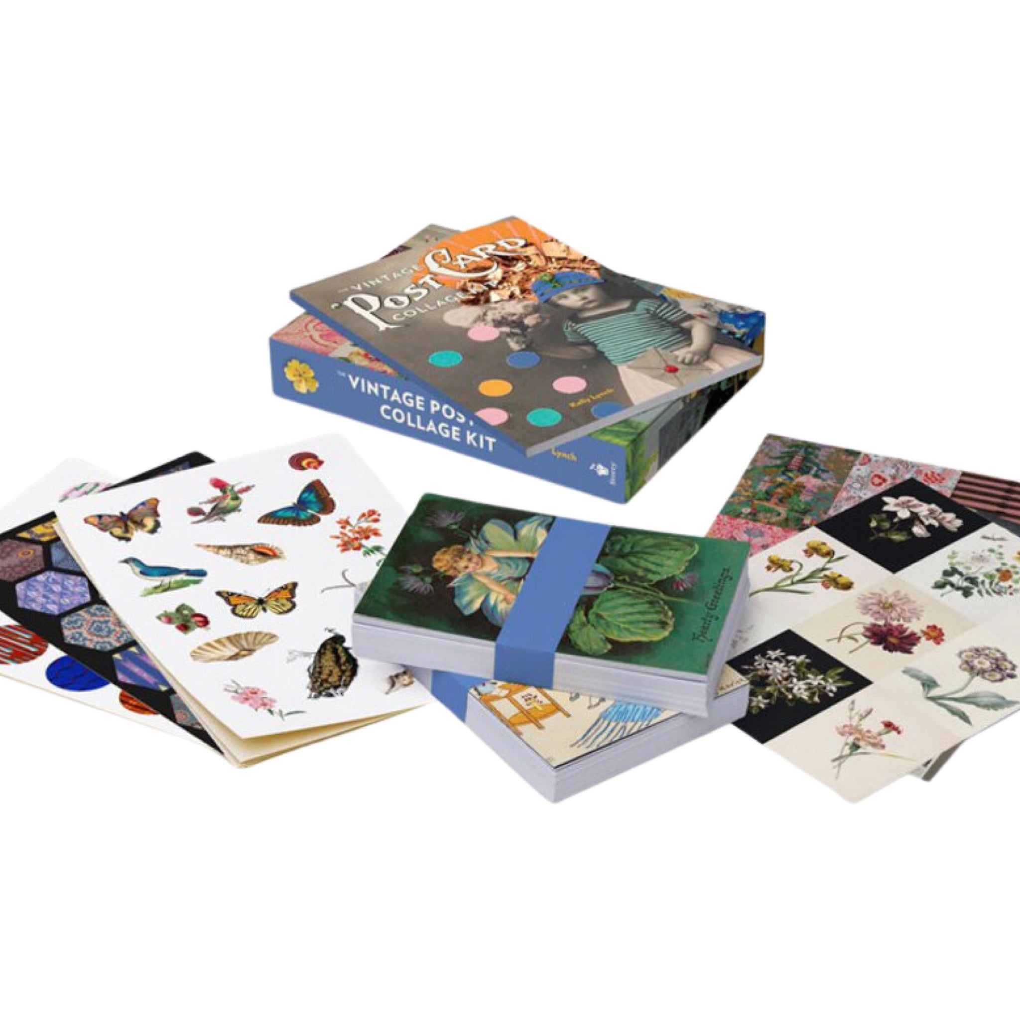 The Vintage Postcard Collage Kit - bubblegum market