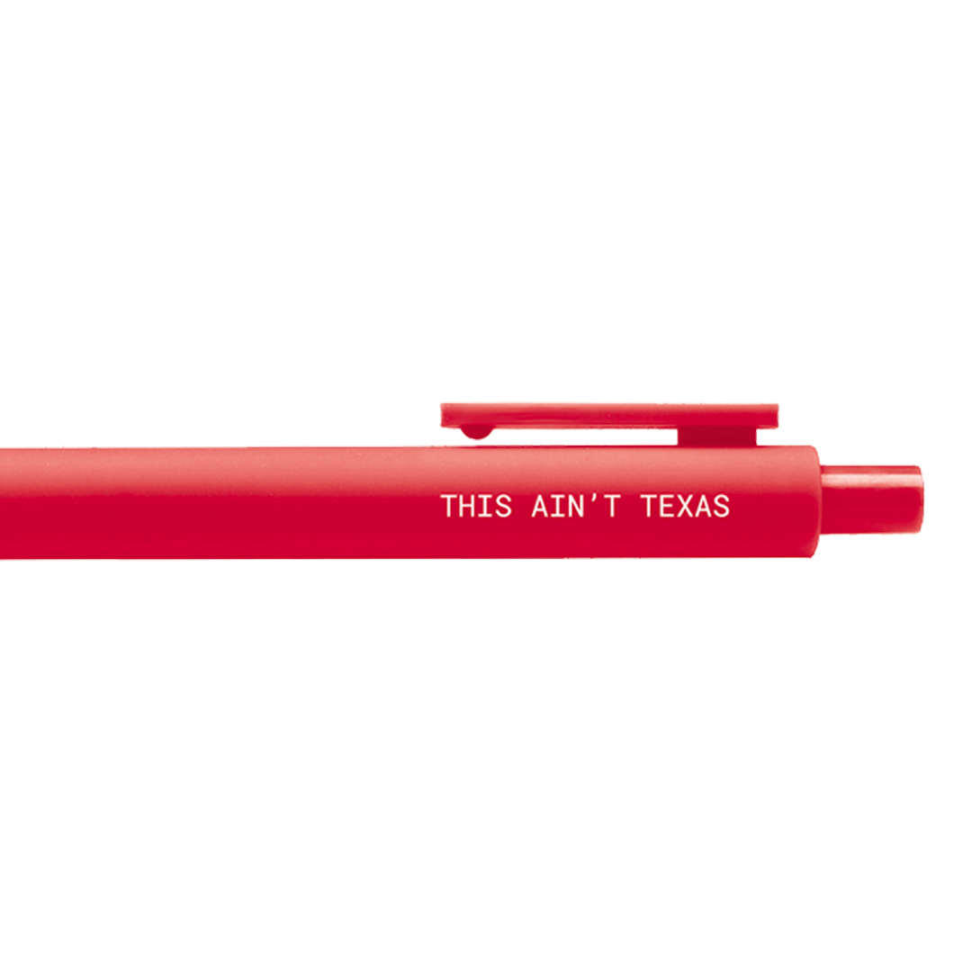 This Ain't Texas Gel Pen - bubblegum market