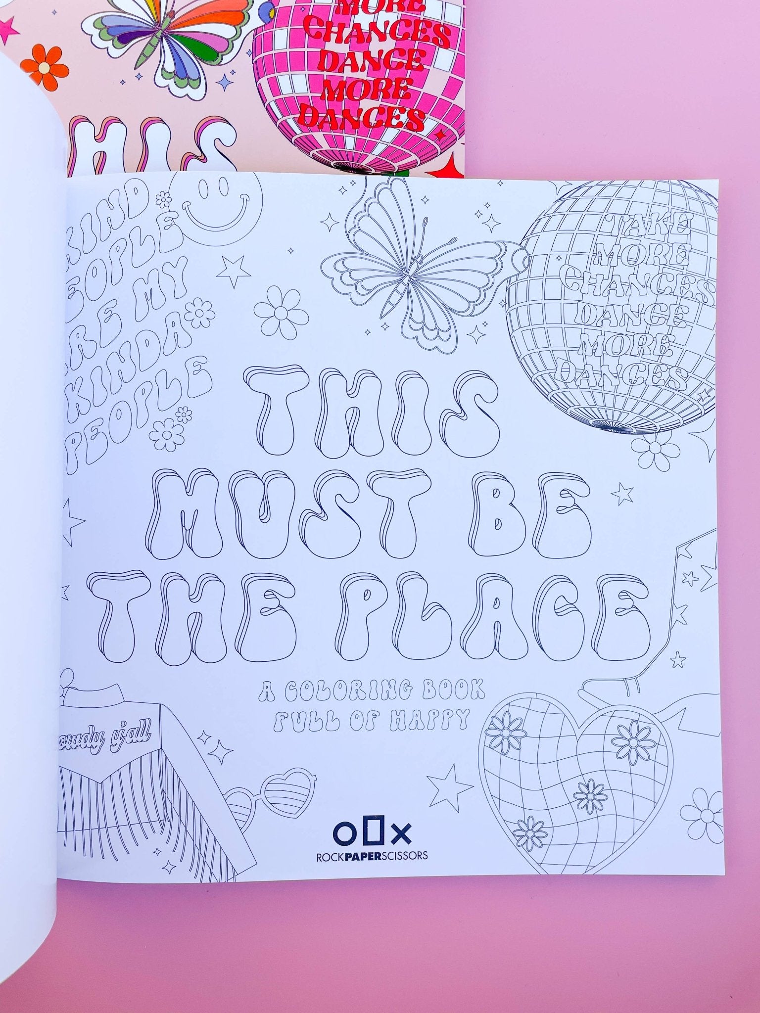 THIS MUST BE THE PLACE Coloring Book - bubblegum market