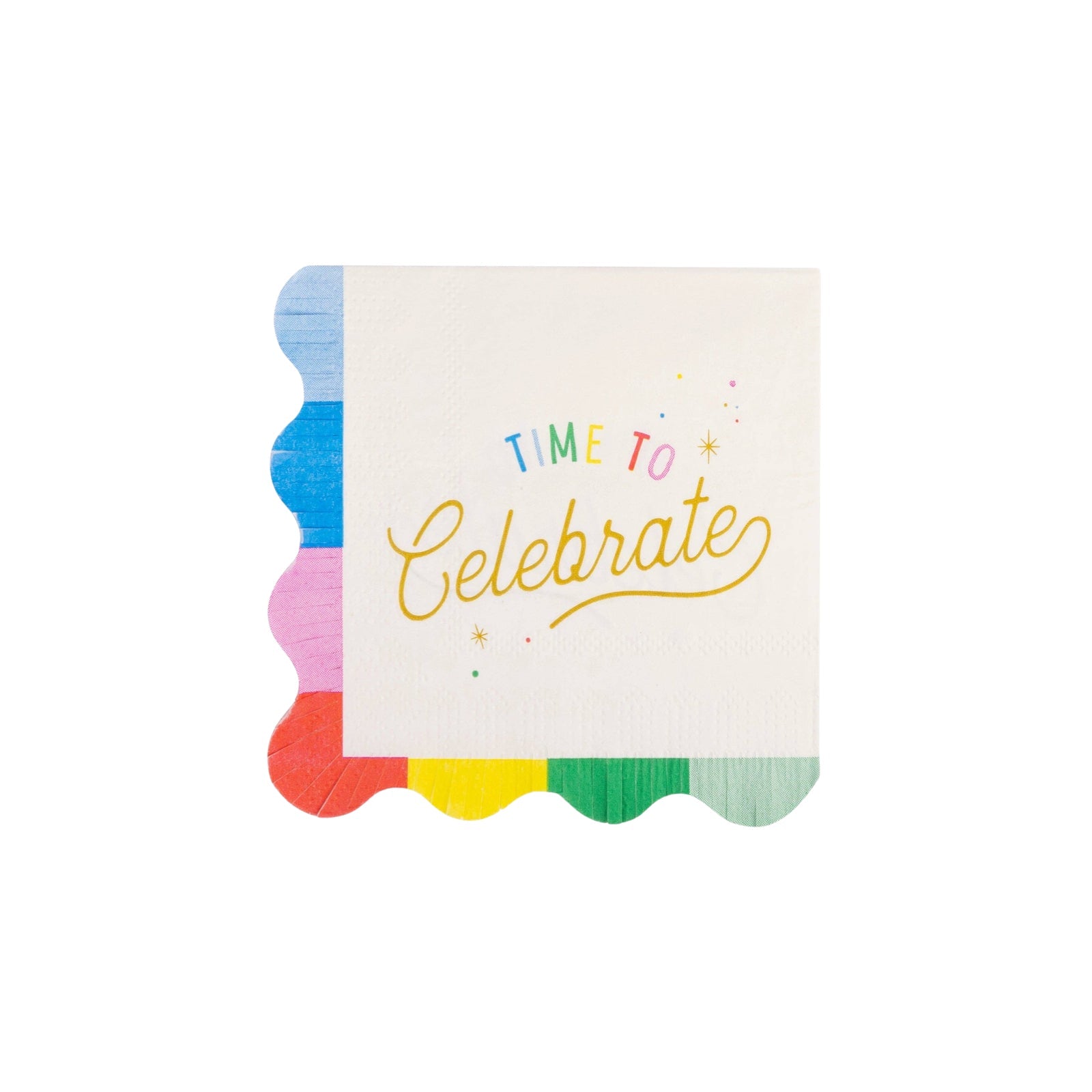 Time to Celebrate Cocktail Napkins - bubblegum market