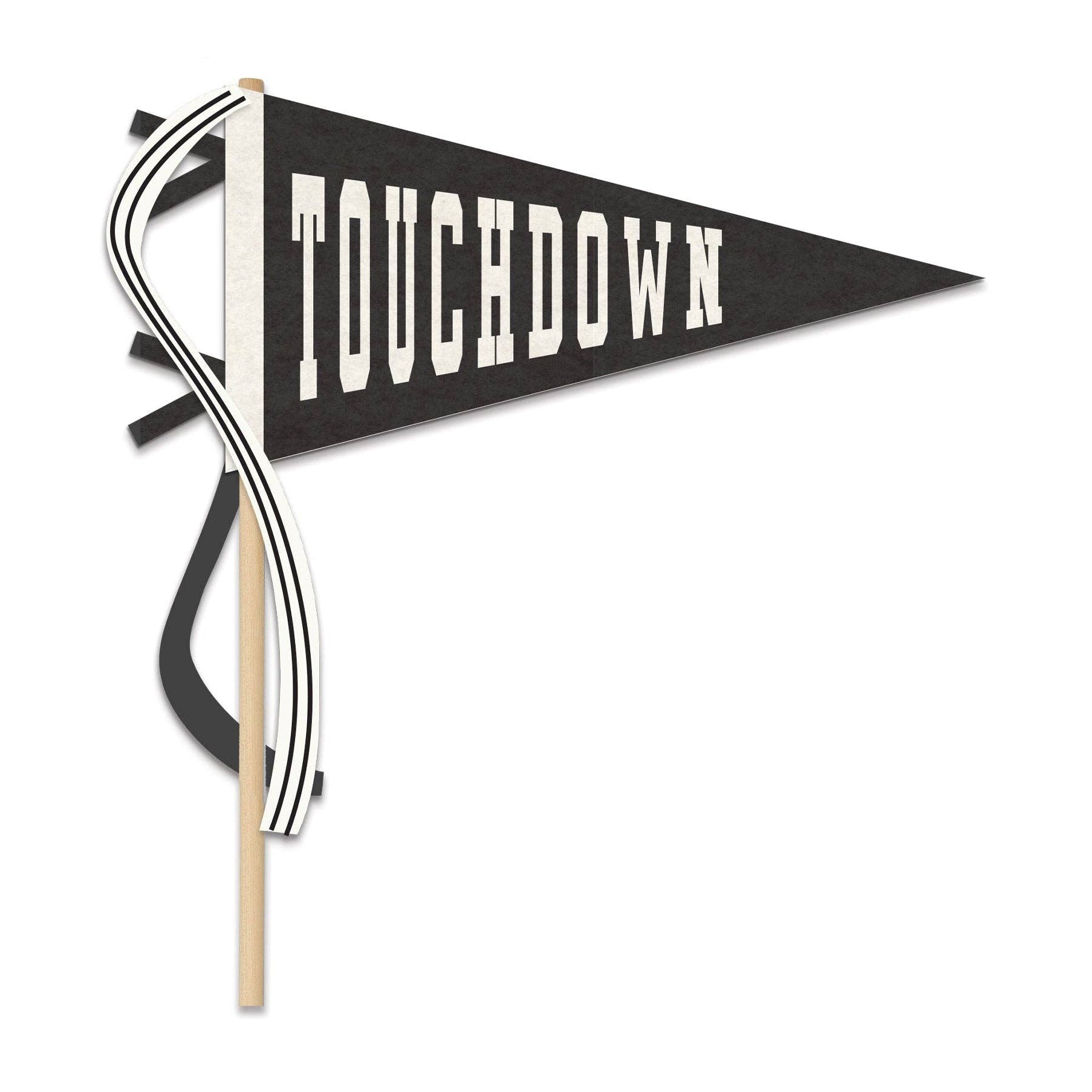 TOUCHDOWN Felt Pennant Banner - bubblegum market