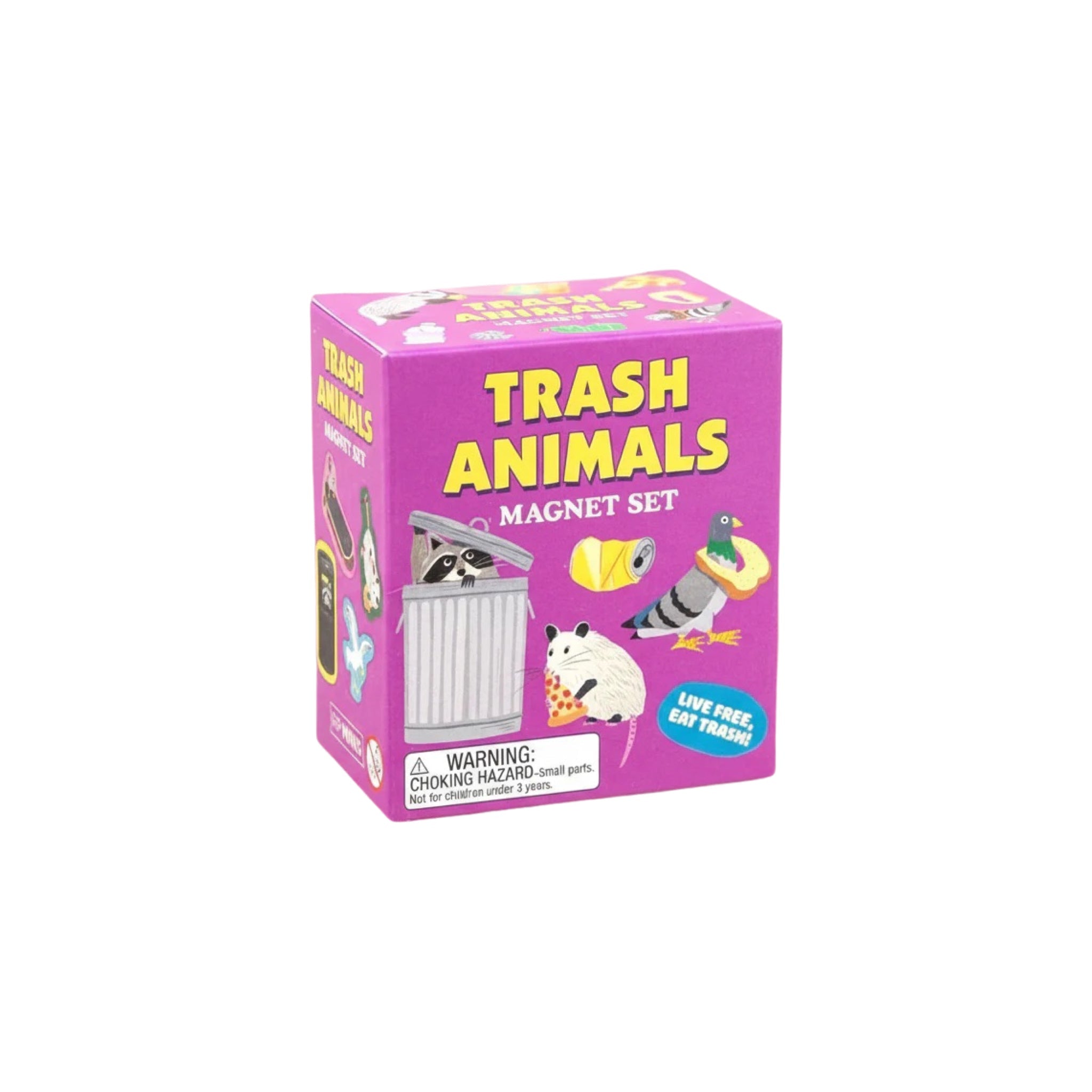 Trash Animals Magnet Set: Live Free, Eat Trash! - bubblegum market