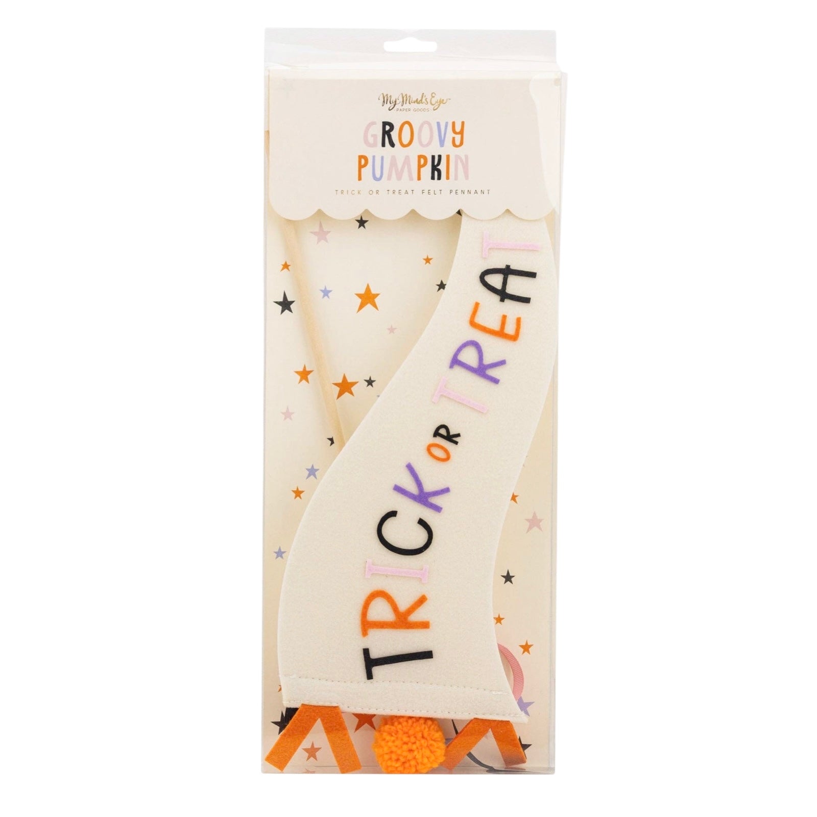 Trick or Treat Felt Pennant - bubblegum market