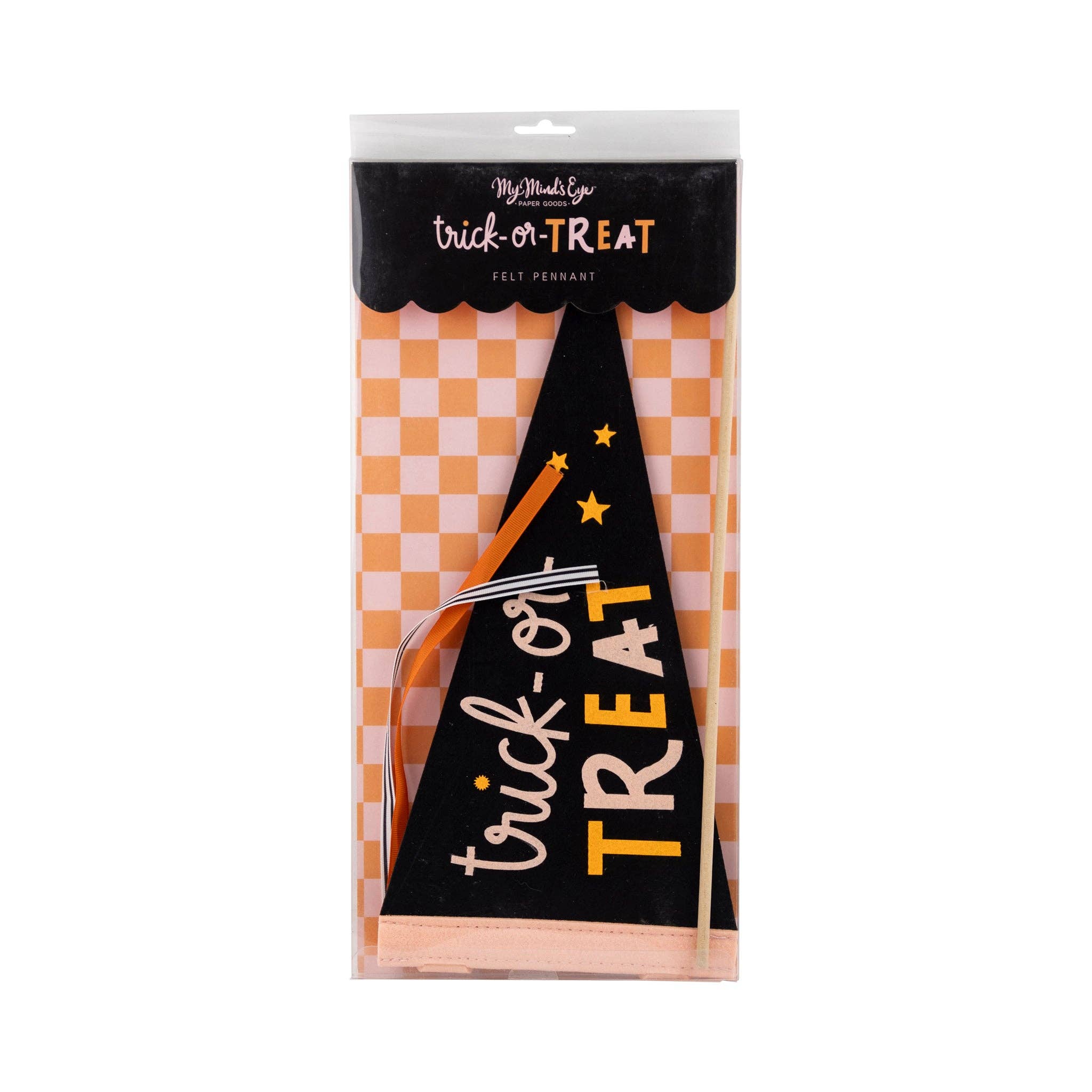 Trick - or - Treat Halloween Felt Pennant Banner - bubblegum market