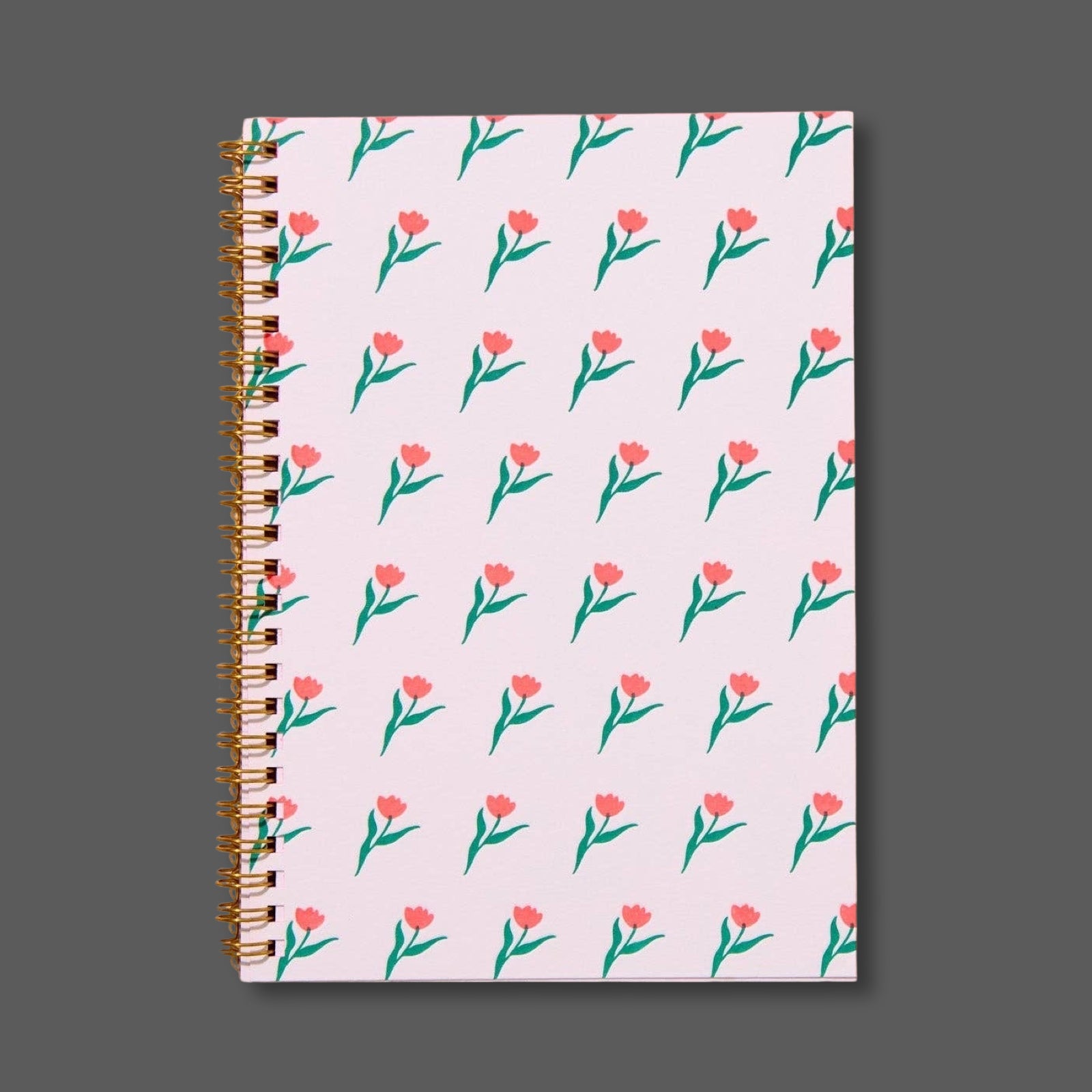 Tulip A5 Letterpress Notebook - bubblegum market
