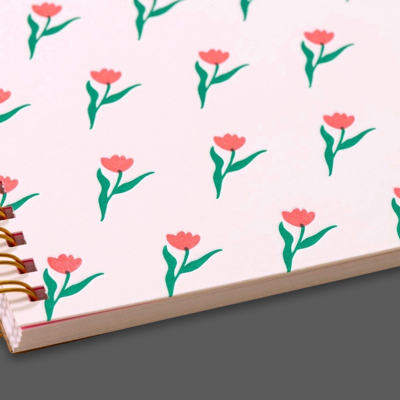 Tulip A5 Letterpress Notebook - bubblegum market