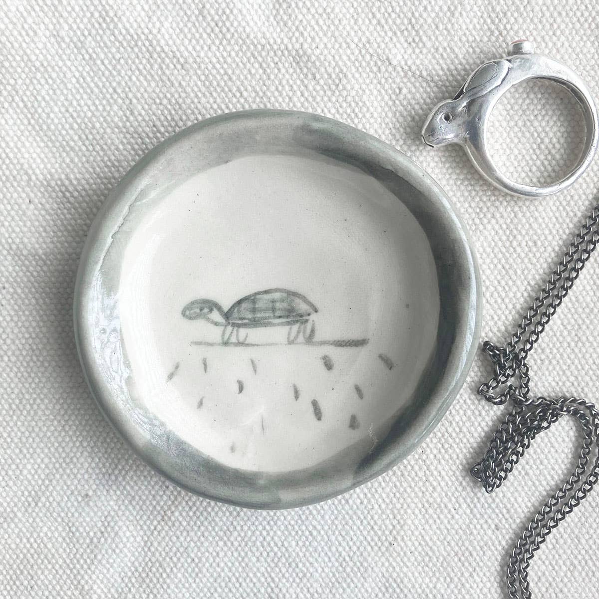 Turtle Trinket Dish 2.5" - bubblegum market