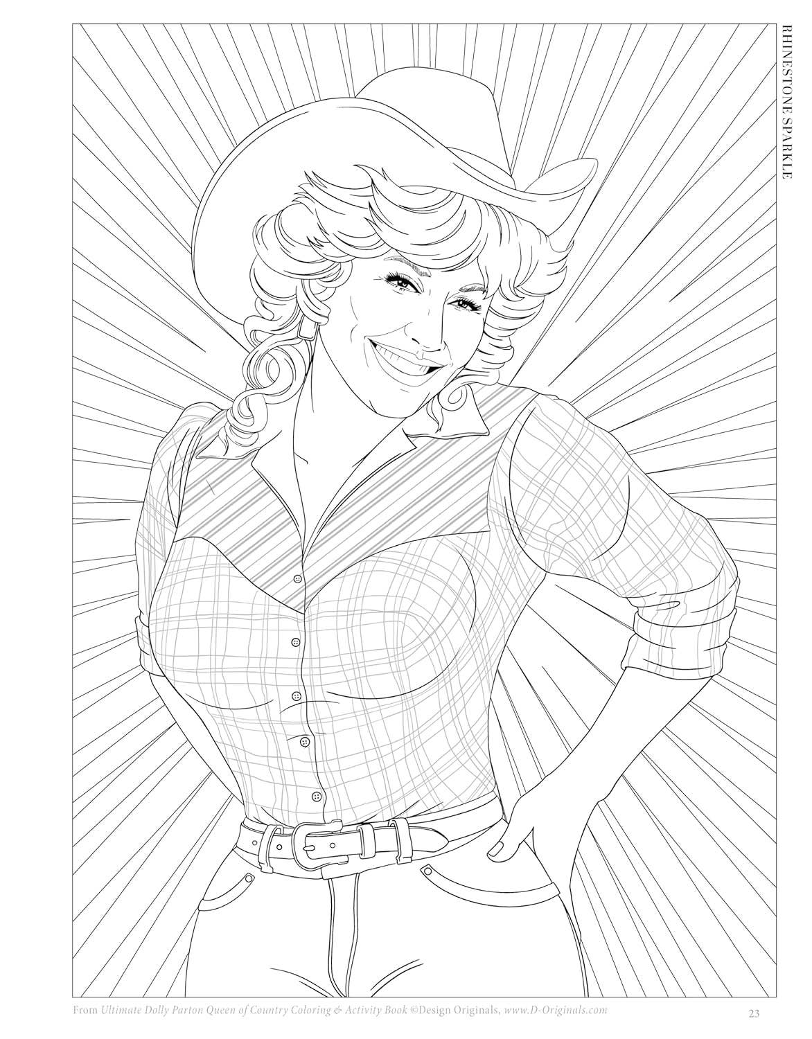 Ultimate Dolly Parton Queen of Country Coloring Book - bubblegum market